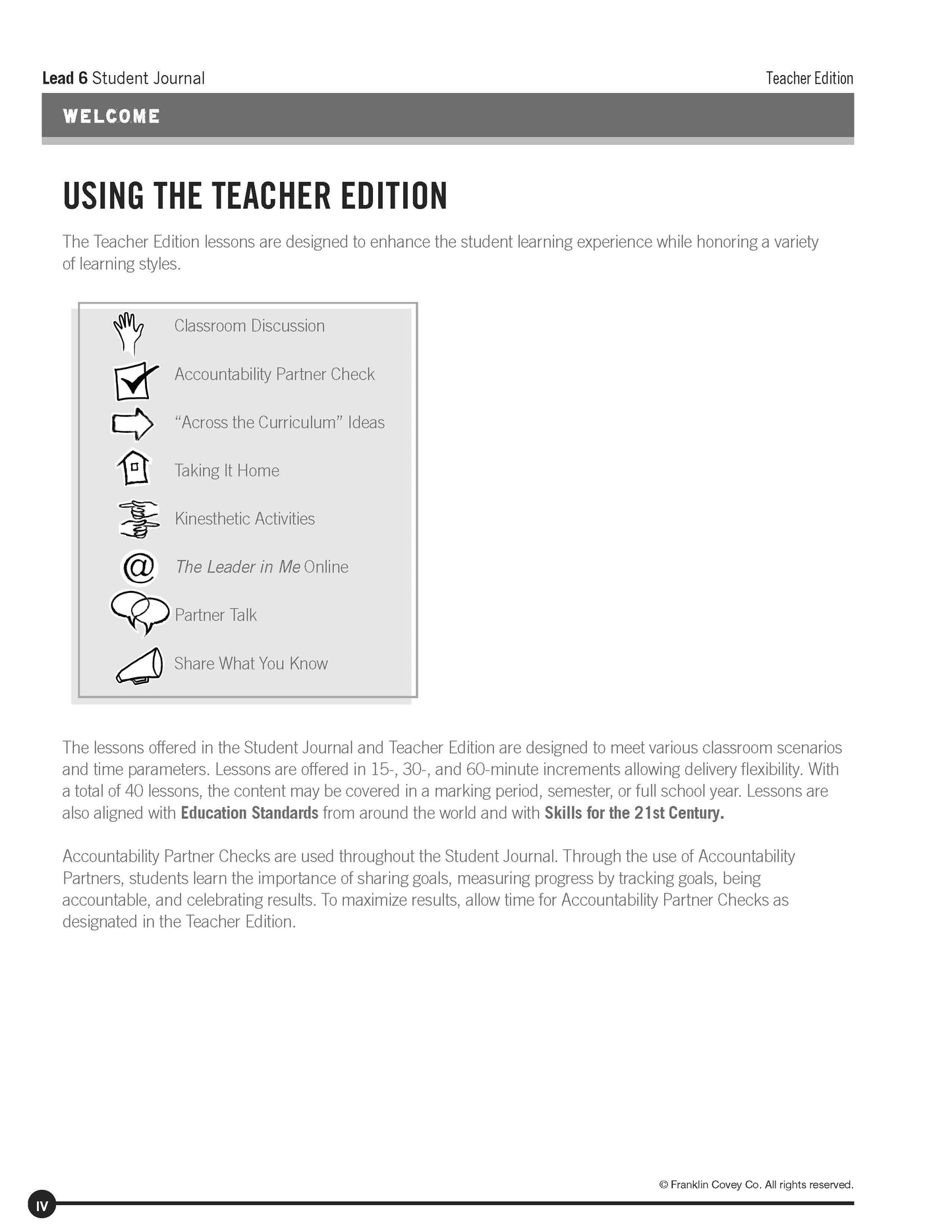 LEAD Journal Level 6: Teacher Edition