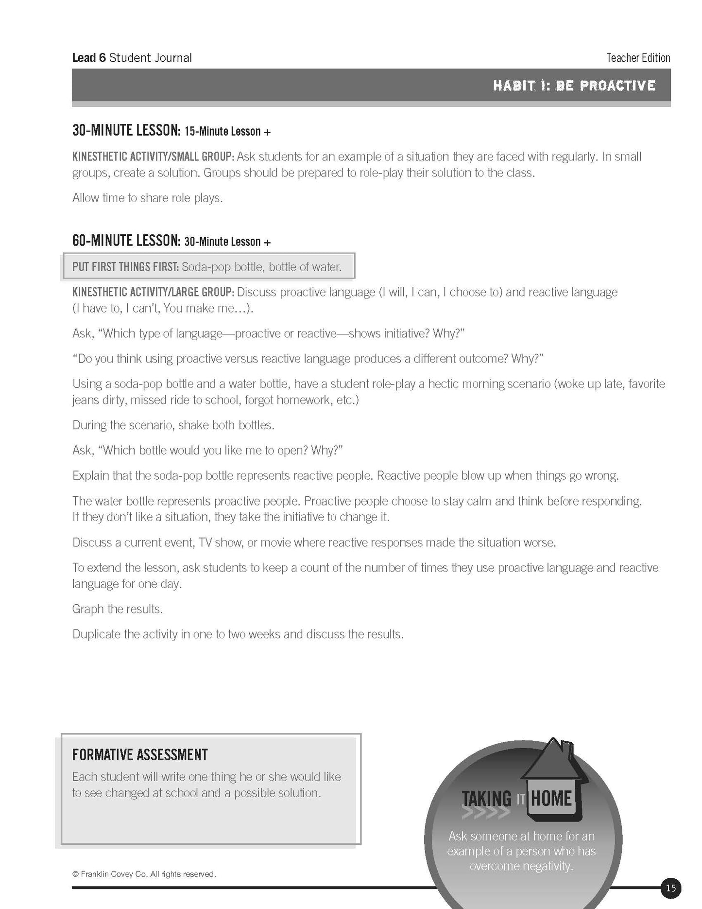 LEAD Journal Level 6: Teacher Edition
