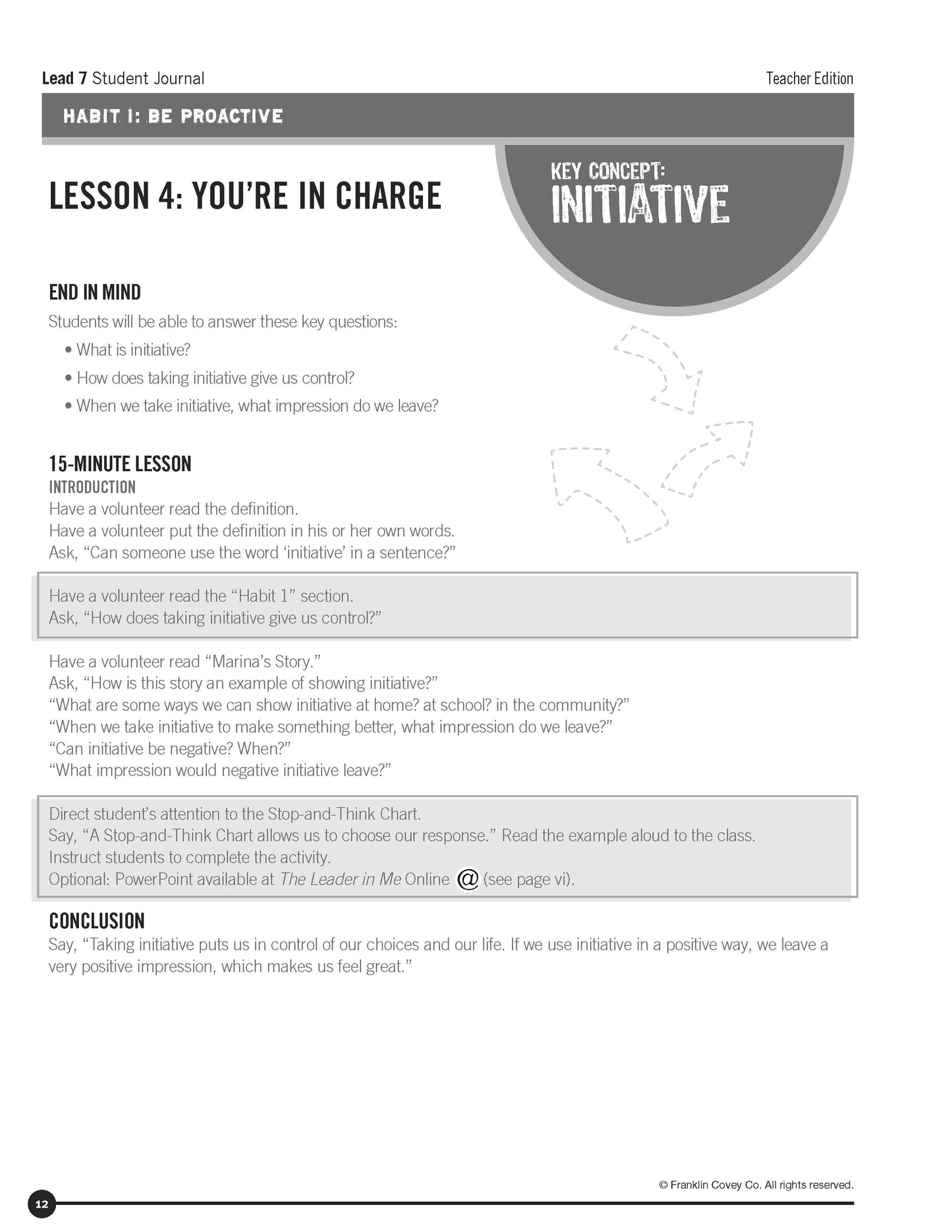 LEAD Journal Level 7: Teacher Edition