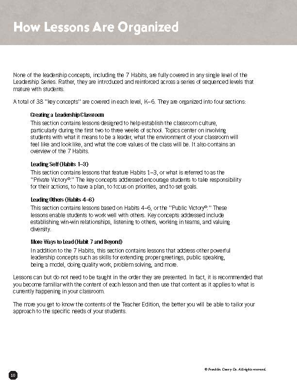 Leadership Guide Level 5: Teacher Edition