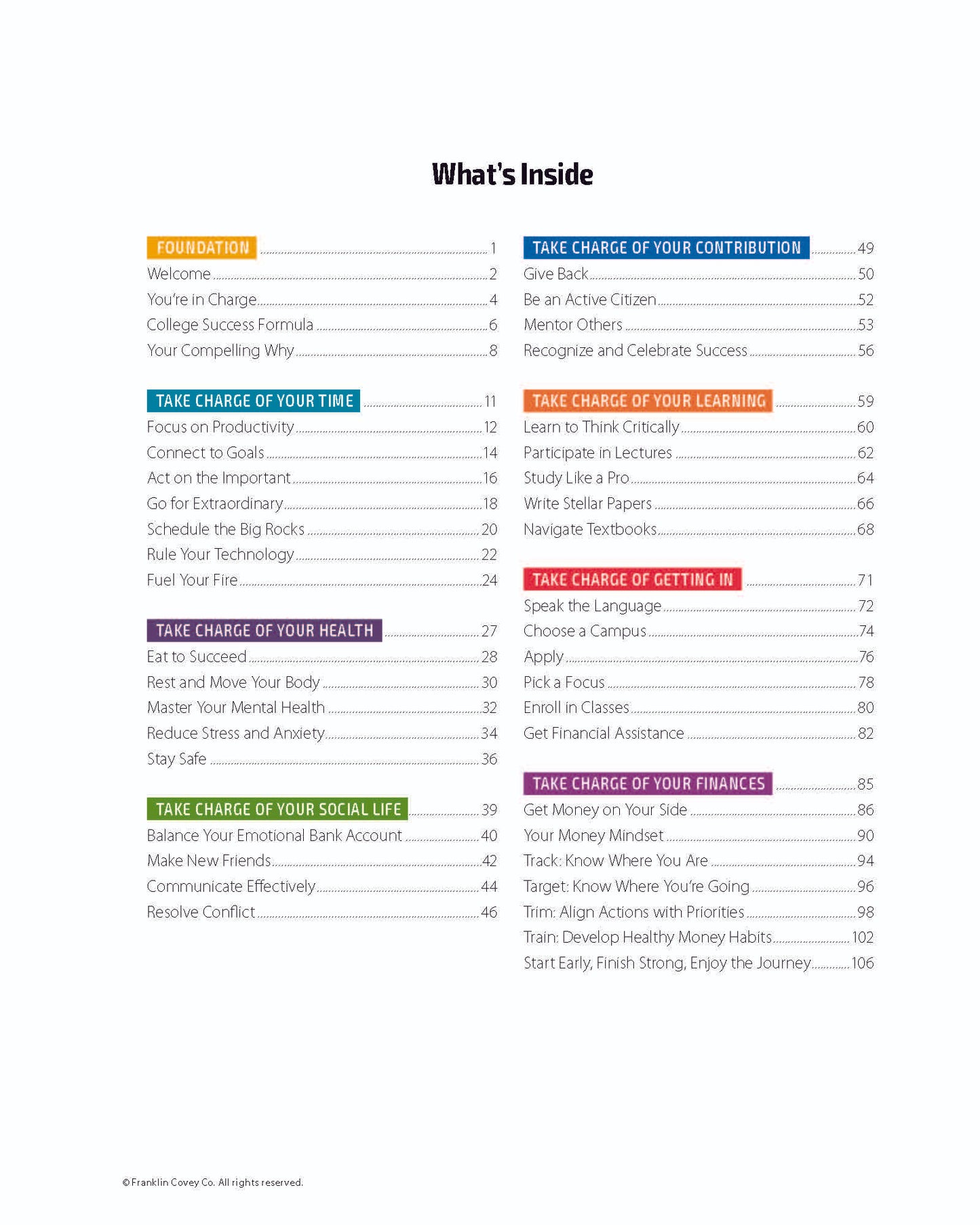 Take Charge: Student Discovery Guide