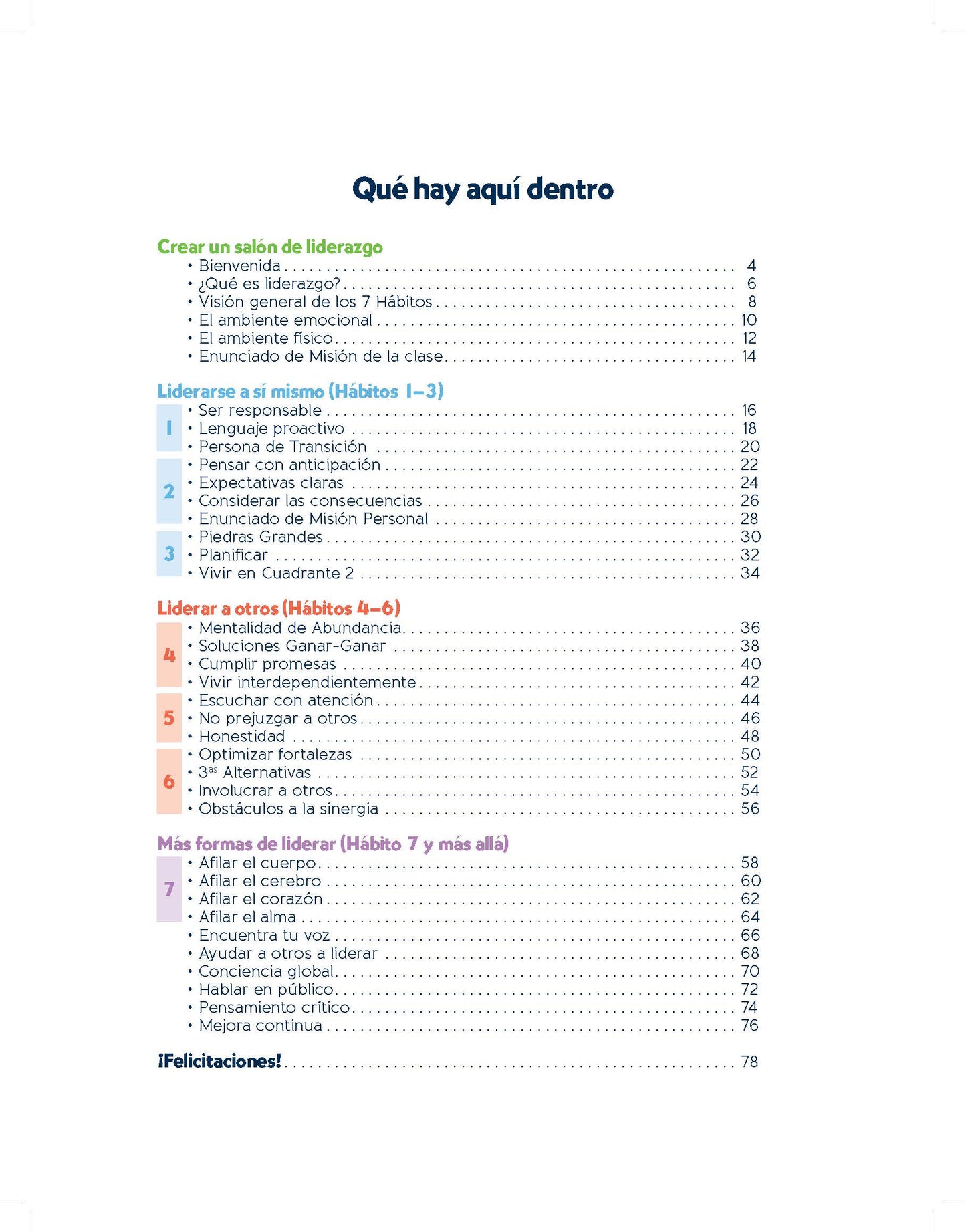 Leadership Guide Level 1: Student Edition (Spanish)