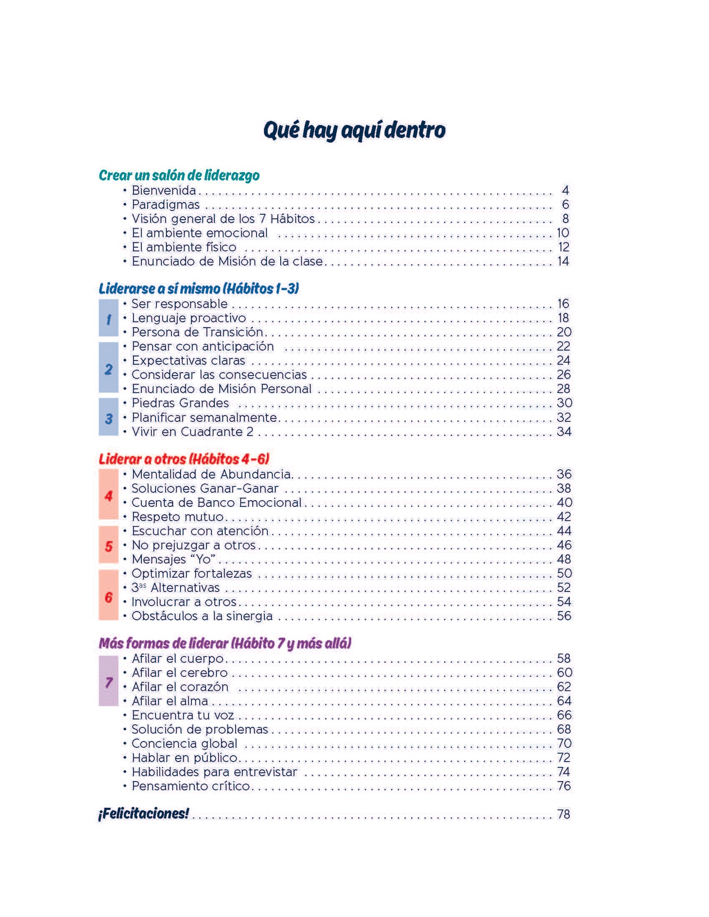 Leadership Guide Level 3: Student Edition (Spanish)