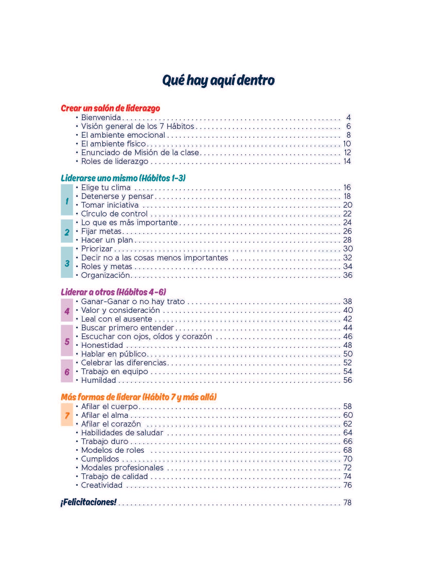Leadership Guide Level 4: Student Edition (Spanish)