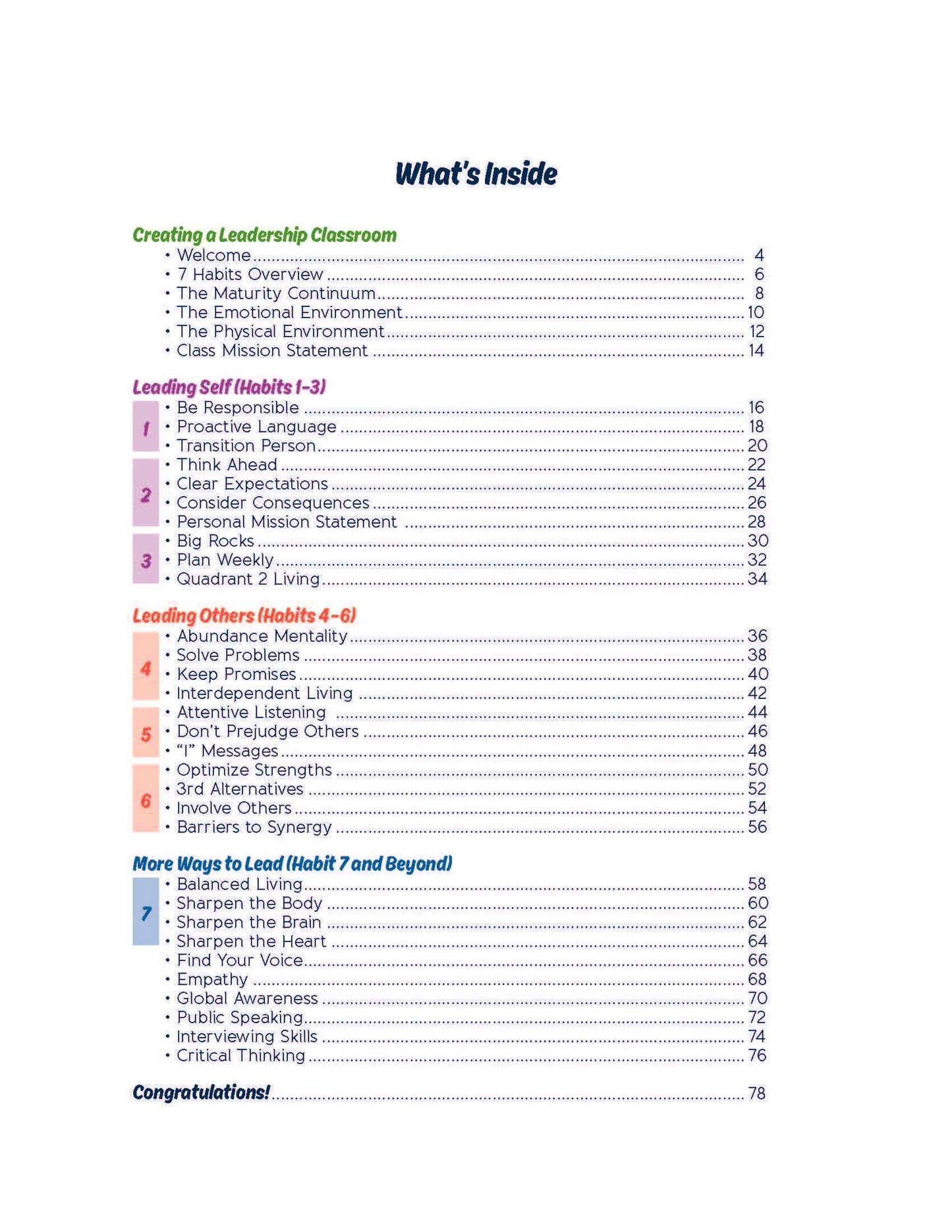 Leadership Guide Level 5: Student Edition