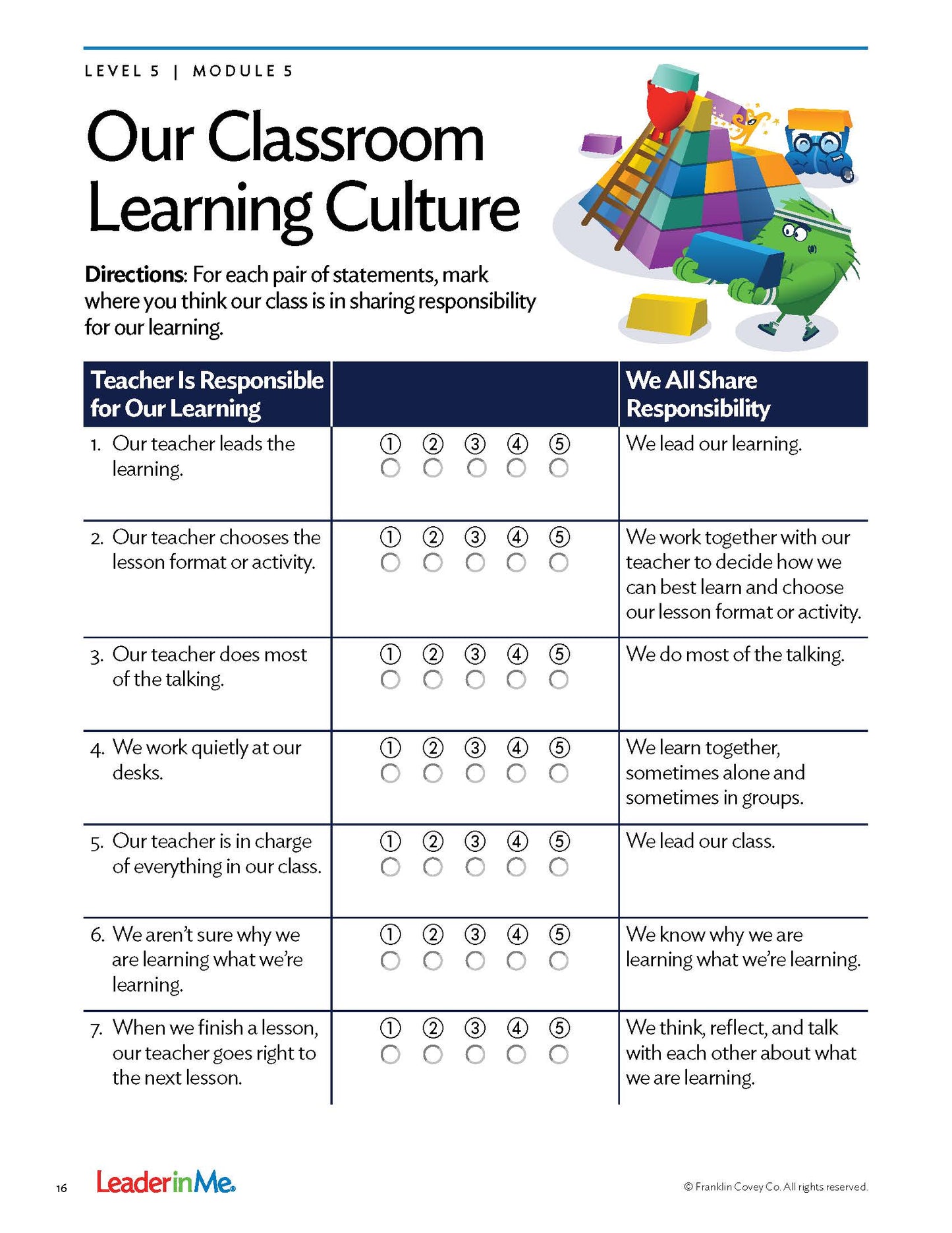 Curriculum Companion Level 5: Student Edition