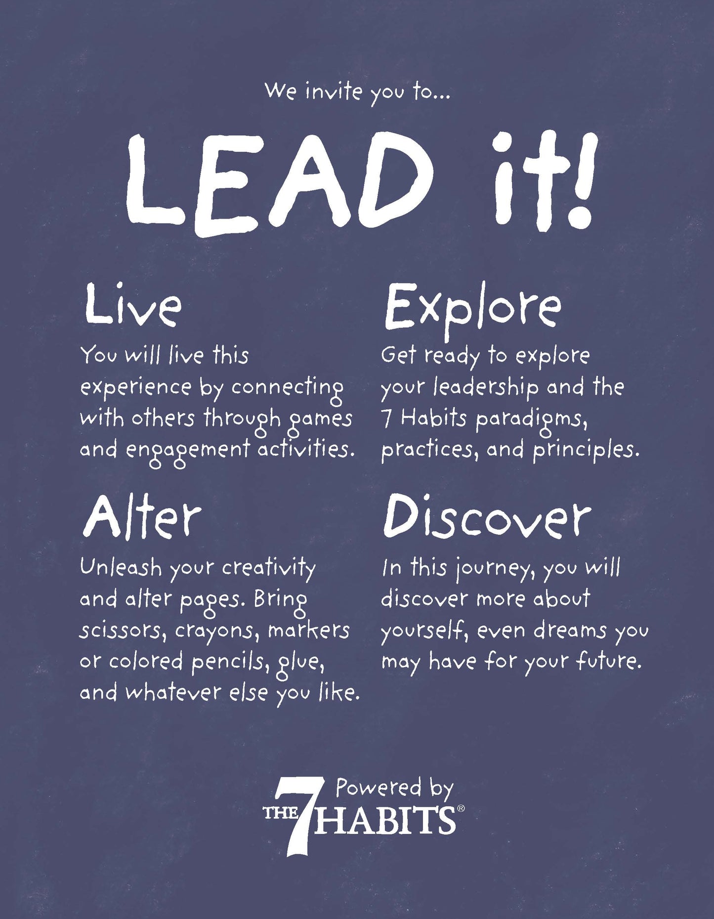 7 Habits Imagination Series Level K: Student Guide (NEW)