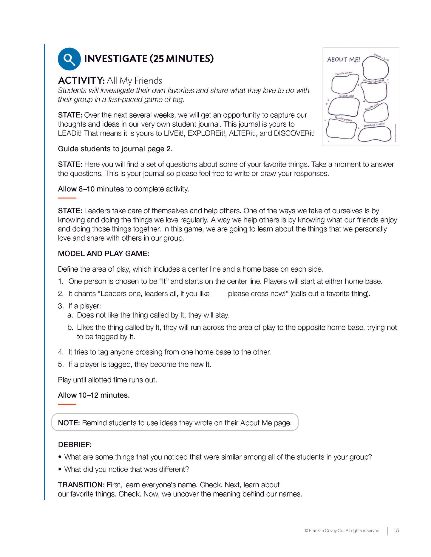7 Habits Imagination Series Level 3: Educator Guide (NEW)