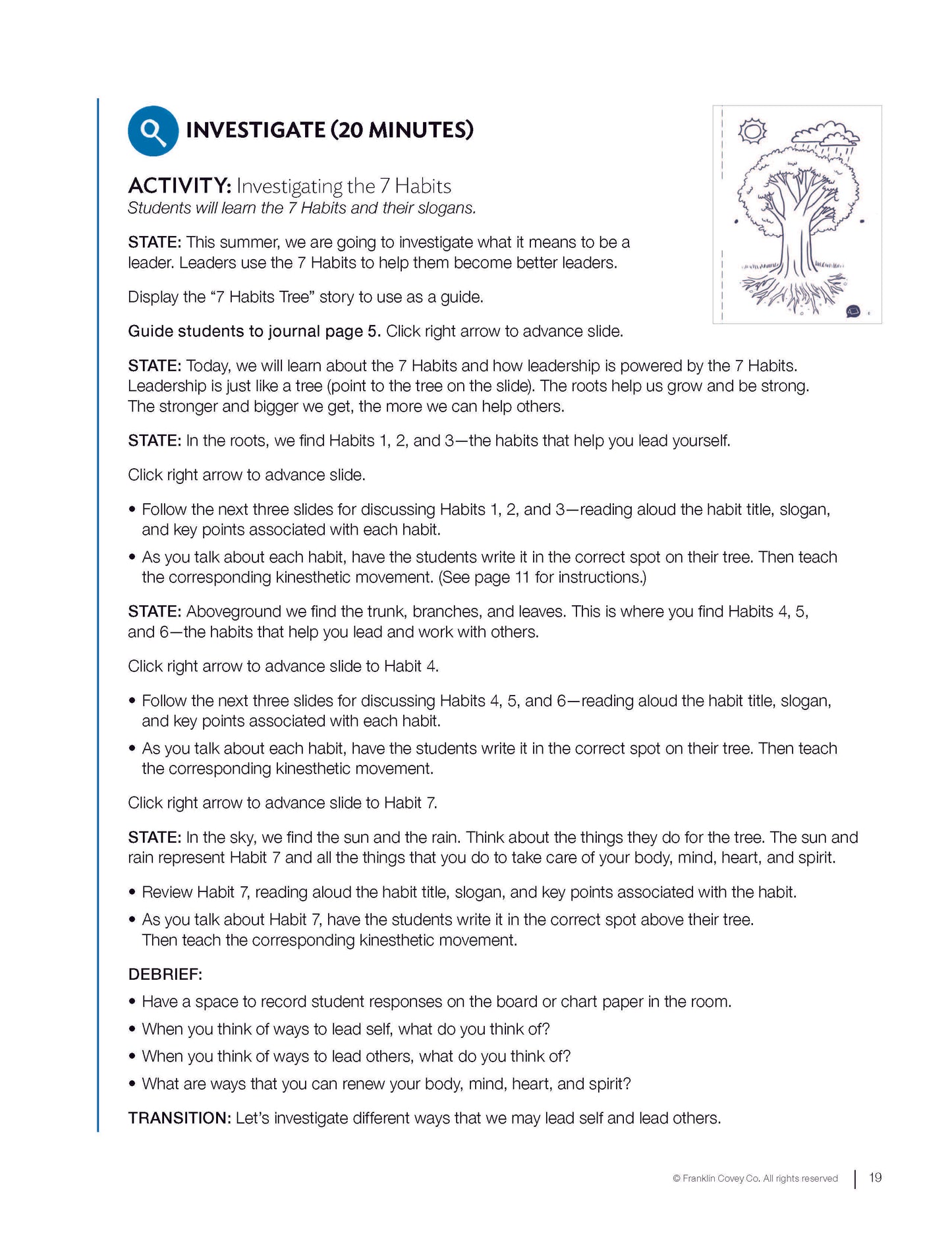 7 Habits Imagination Series Level 4: Educator Guide (NEW)
