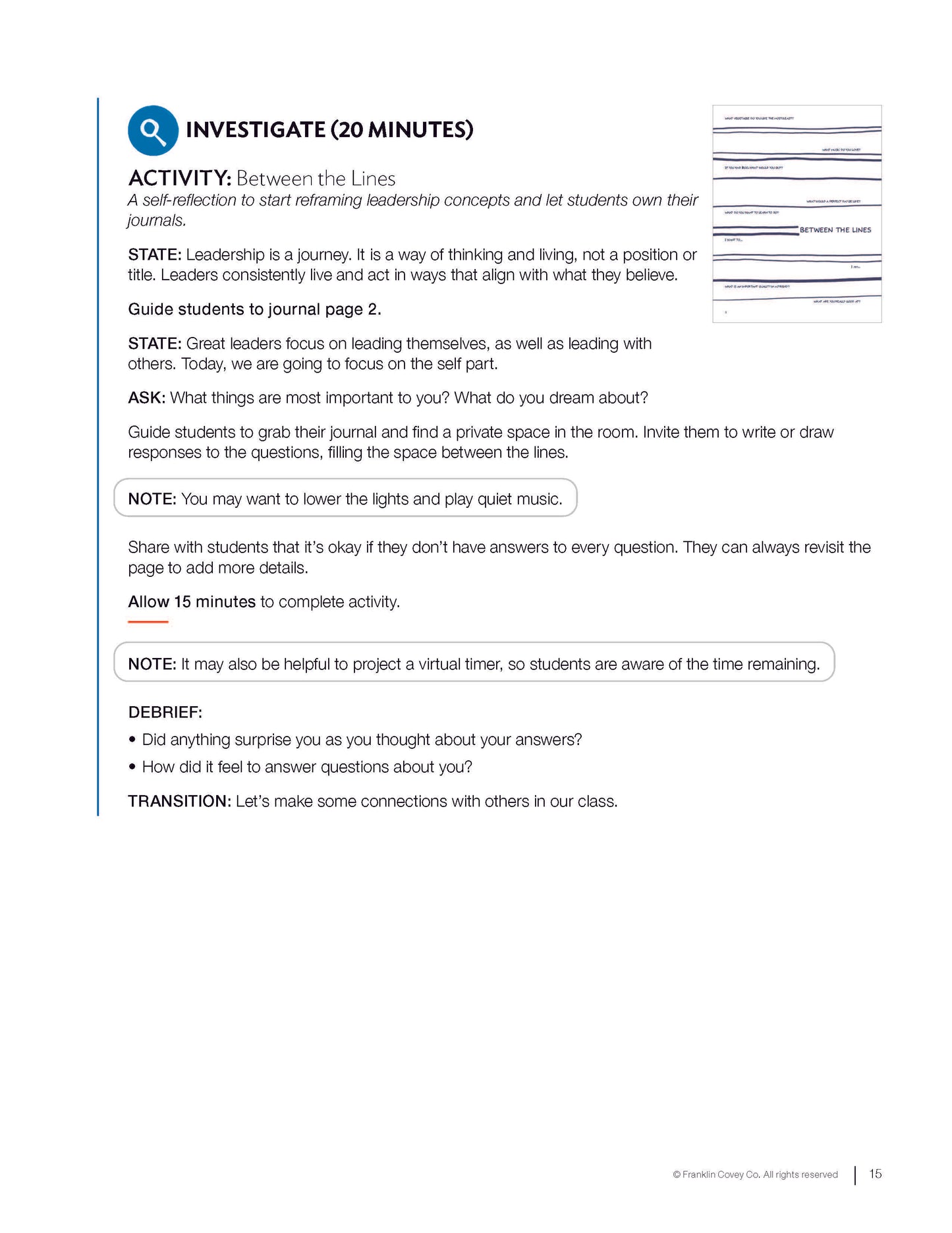 7 Habits Imagination Series Level 8: Educator Guide (NEW)