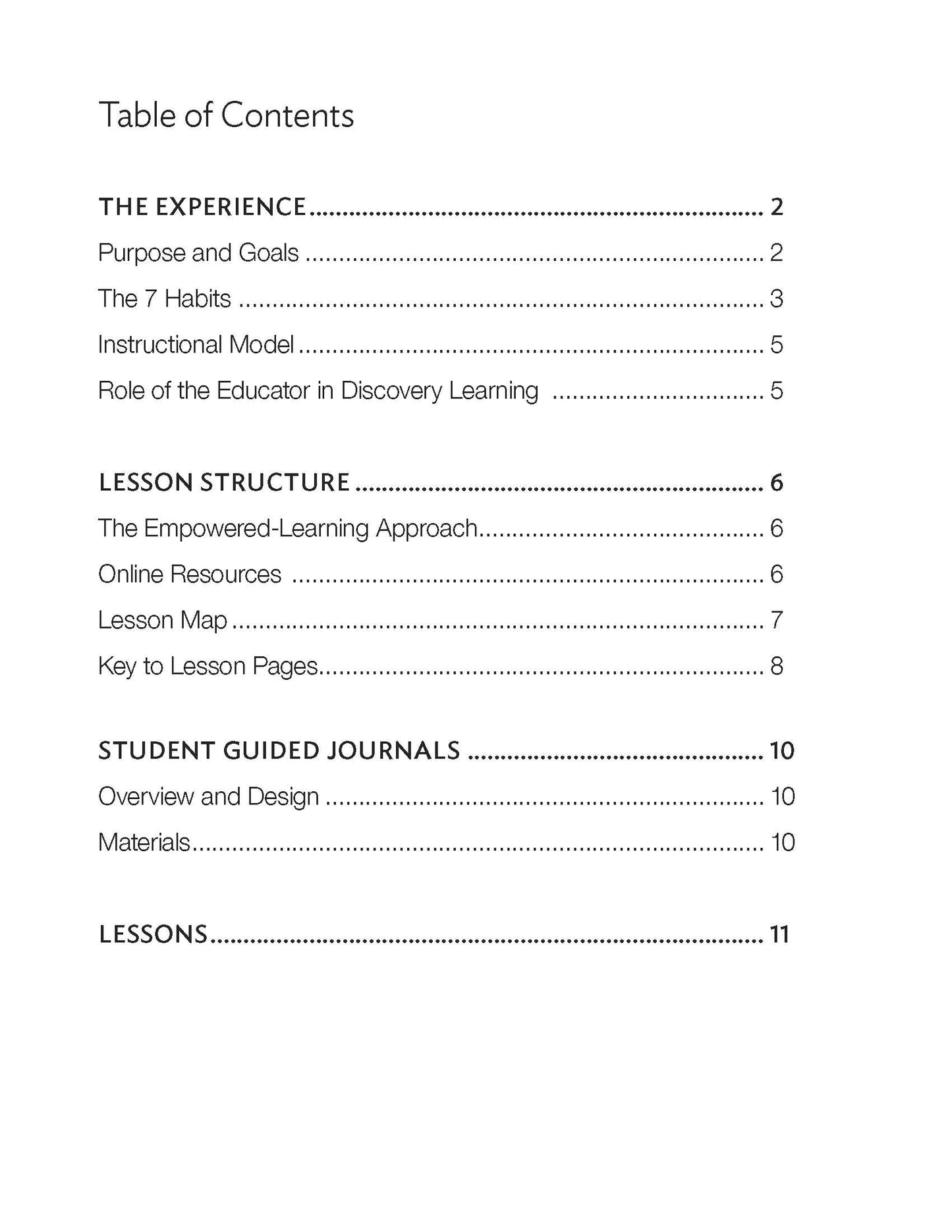 Exploration Guide Levels K-1: Educator Guide