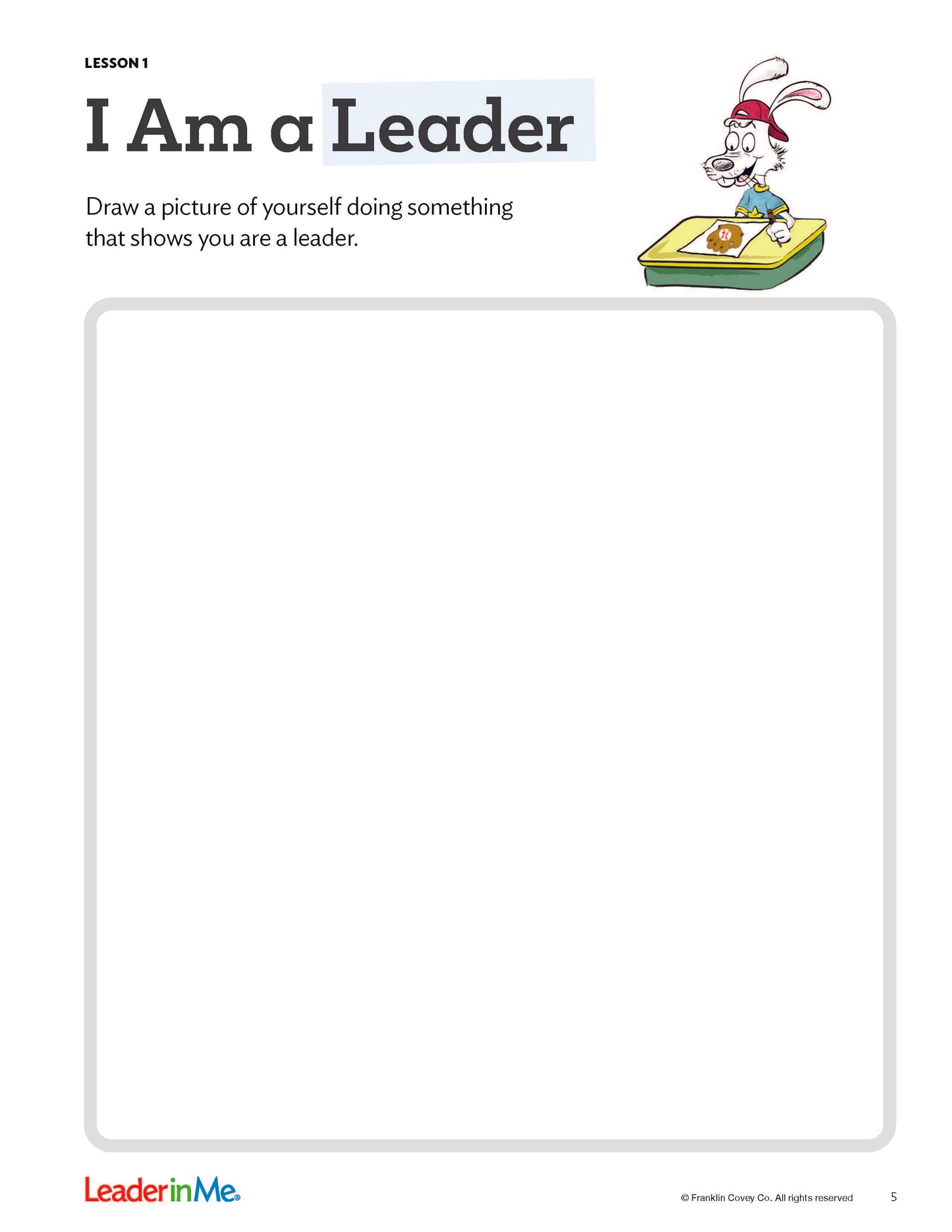 Early Learning I Am a Leader: Student/Family Edition