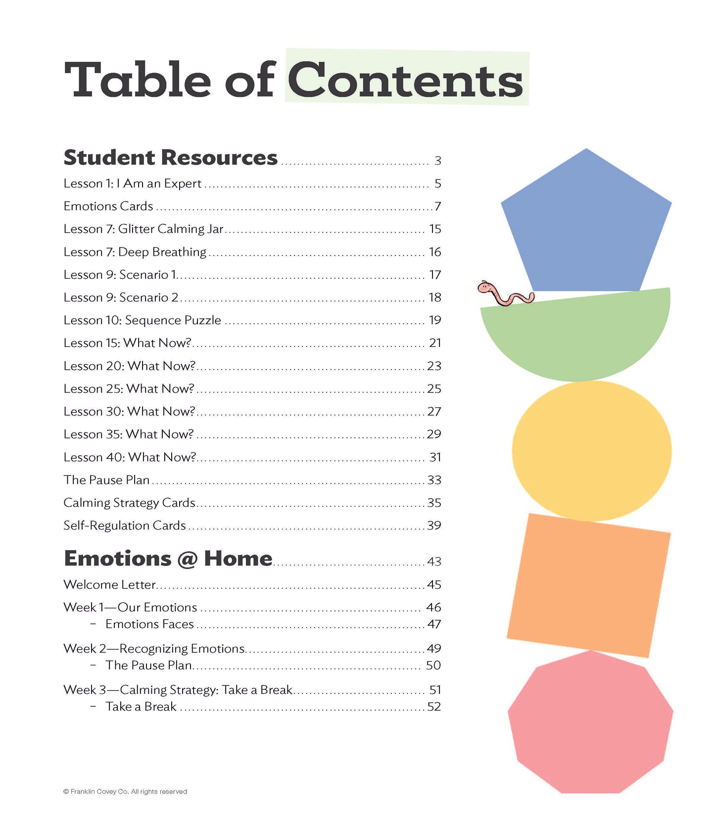 Early Learning Emotions: Student/Family Edition (NEW)