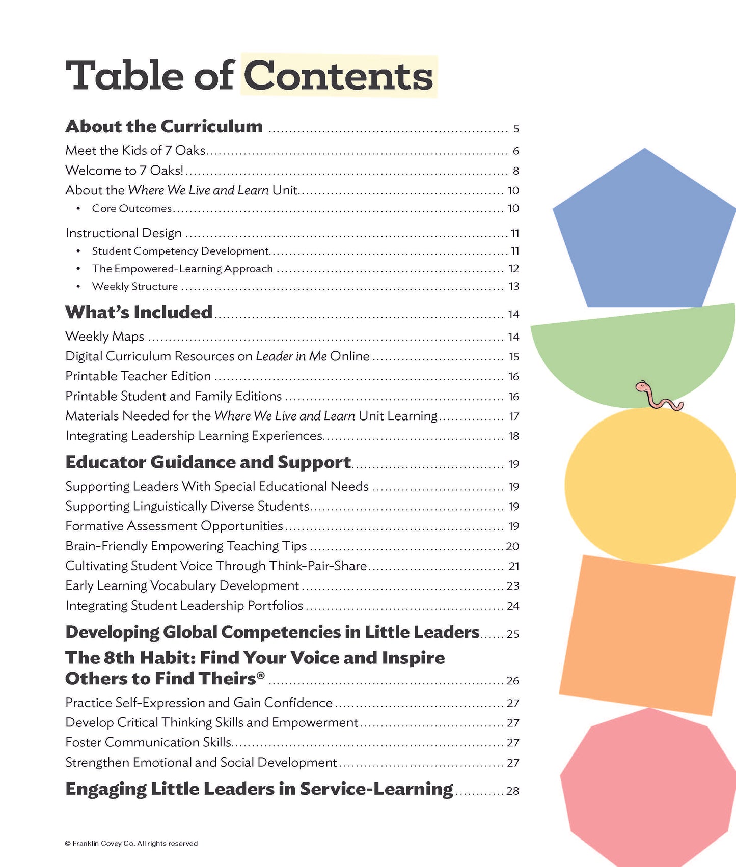 Early Learning Where We Live & Learn: Teacher Edition