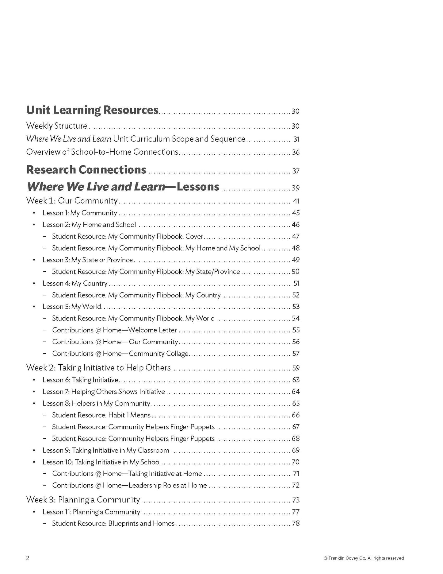 Early Learning Where We Live & Learn: Teacher Edition