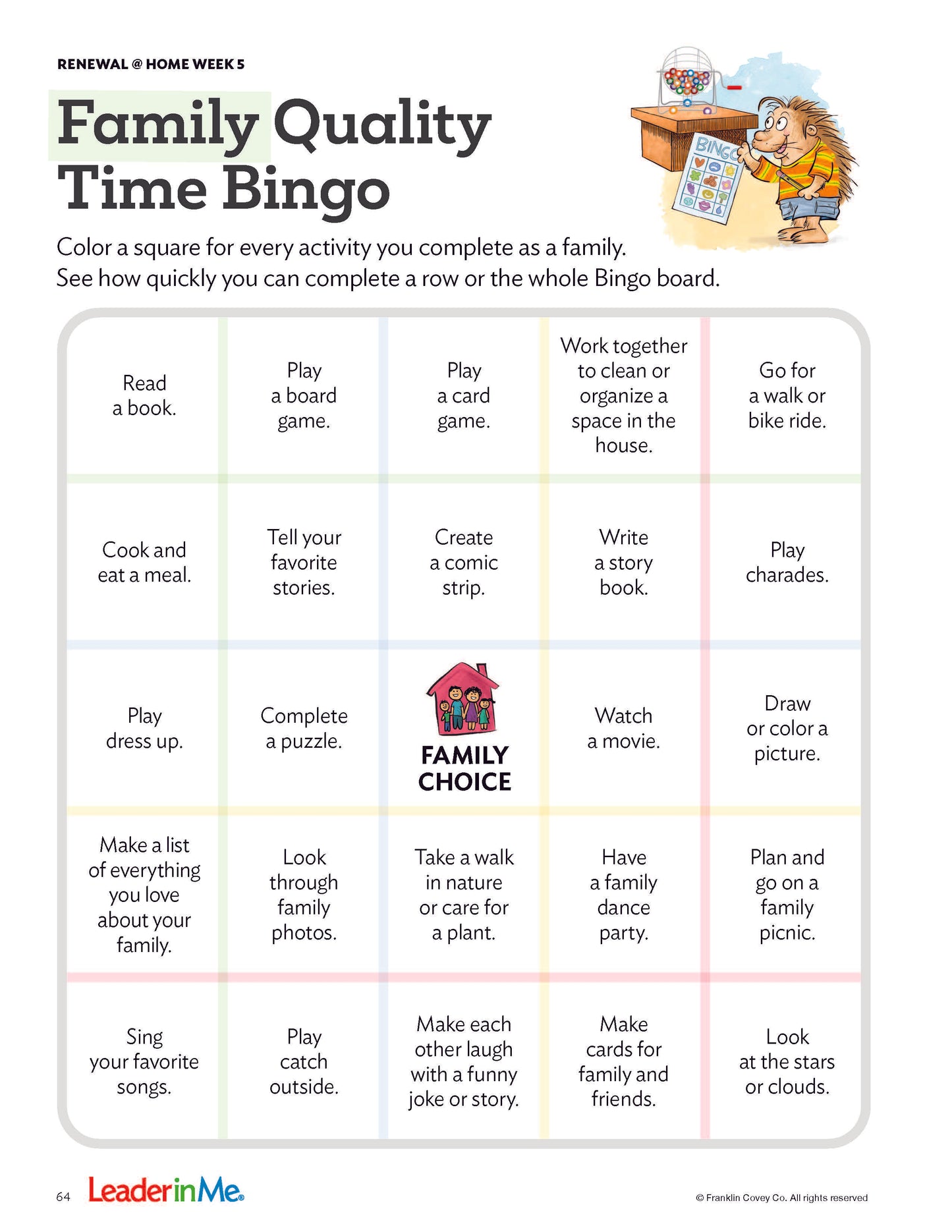 Early Learning Balance Feels Best: Student/Family Edition