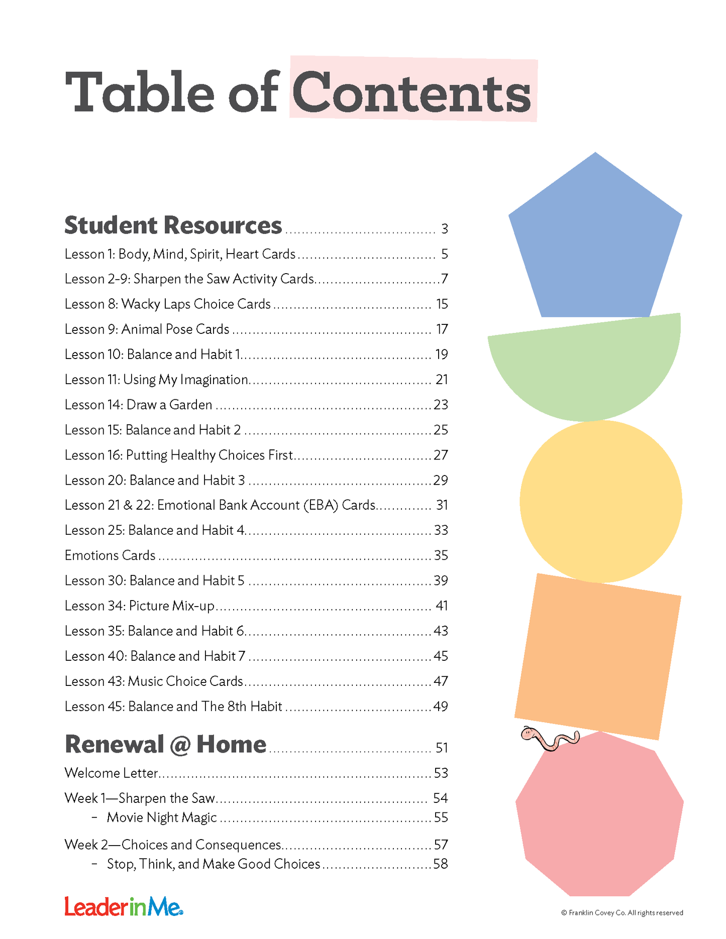 Early Learning Balance Feels Best: Student/Family Edition