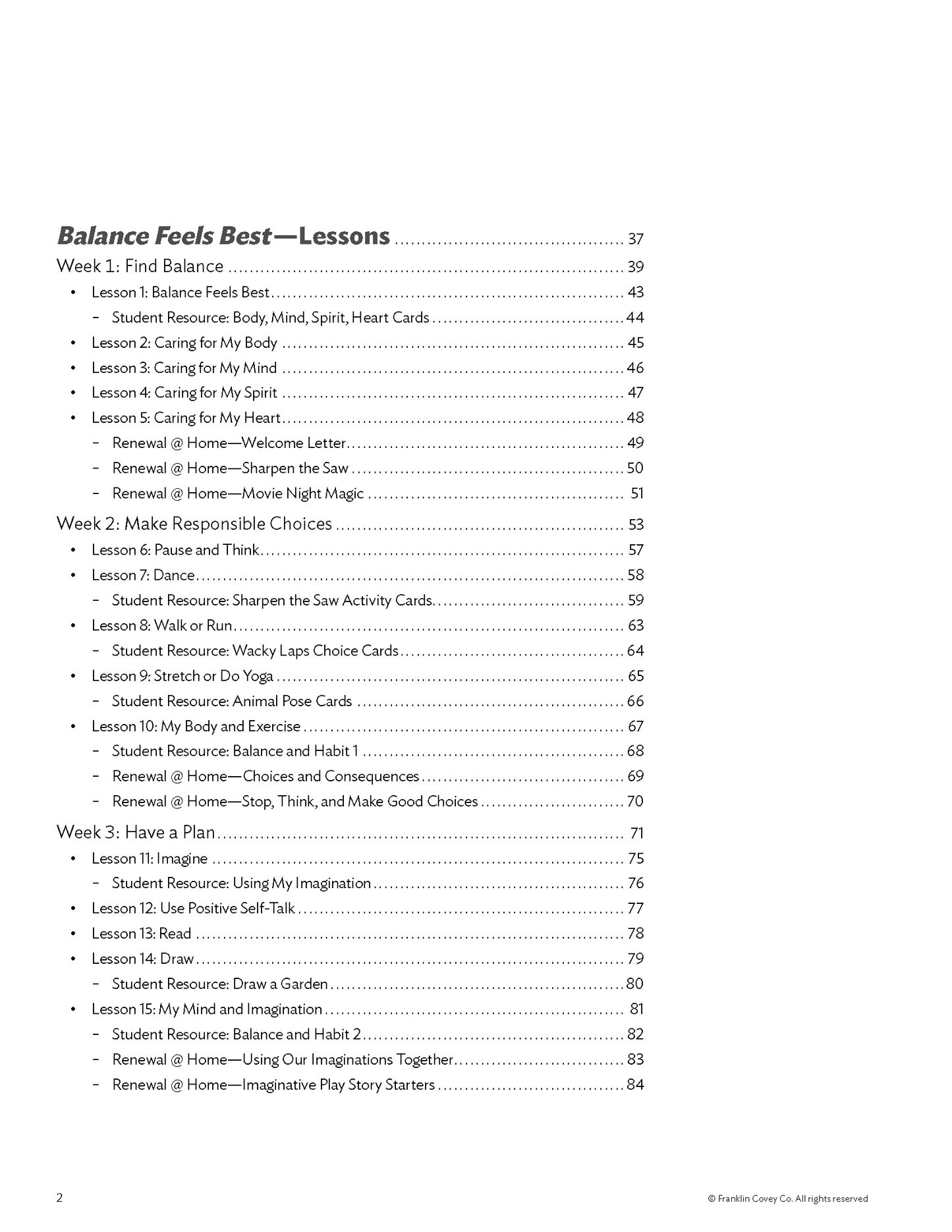 Early Learning Balance Feels Best: Teacher Edition