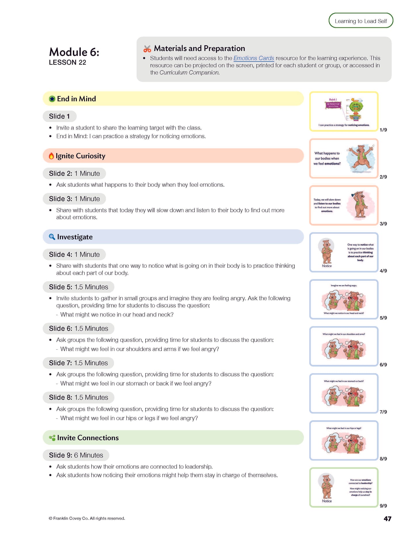 Early Learning Emotions: Student/Family Edition (NEW)