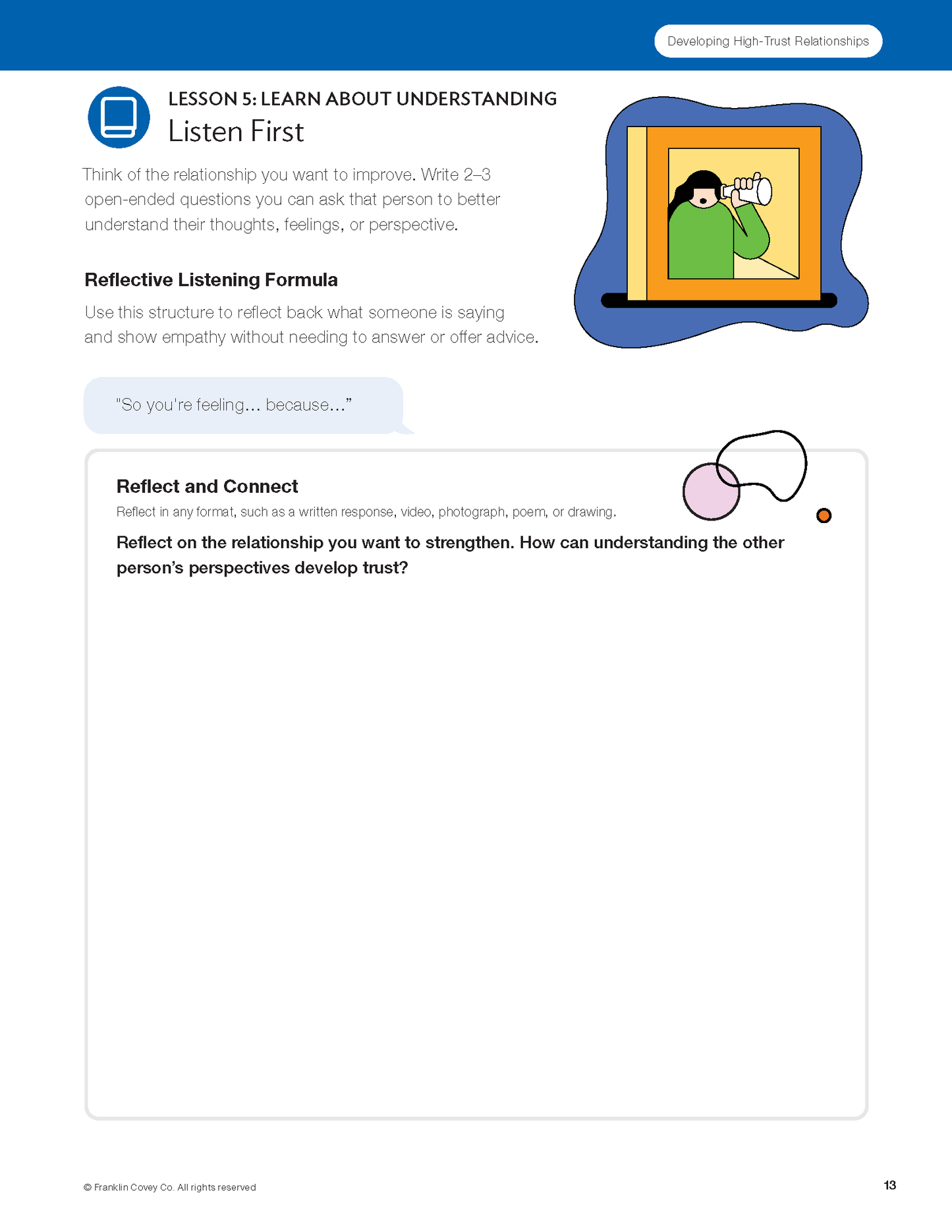 Life-Ready Leadership: Developing High-Trust Relationships Student Guide