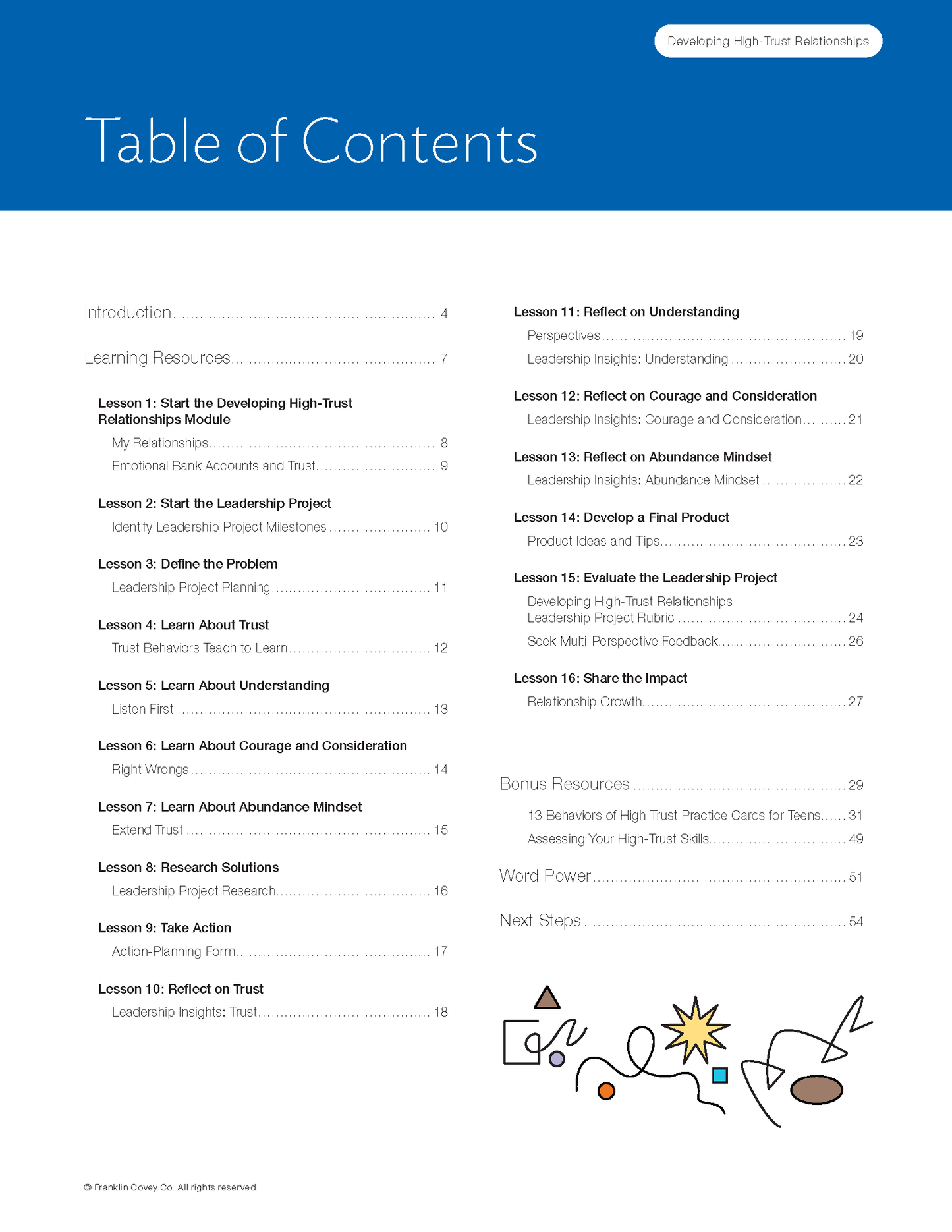 Life-Ready Leadership: Developing High-Trust Relationships Student Guide