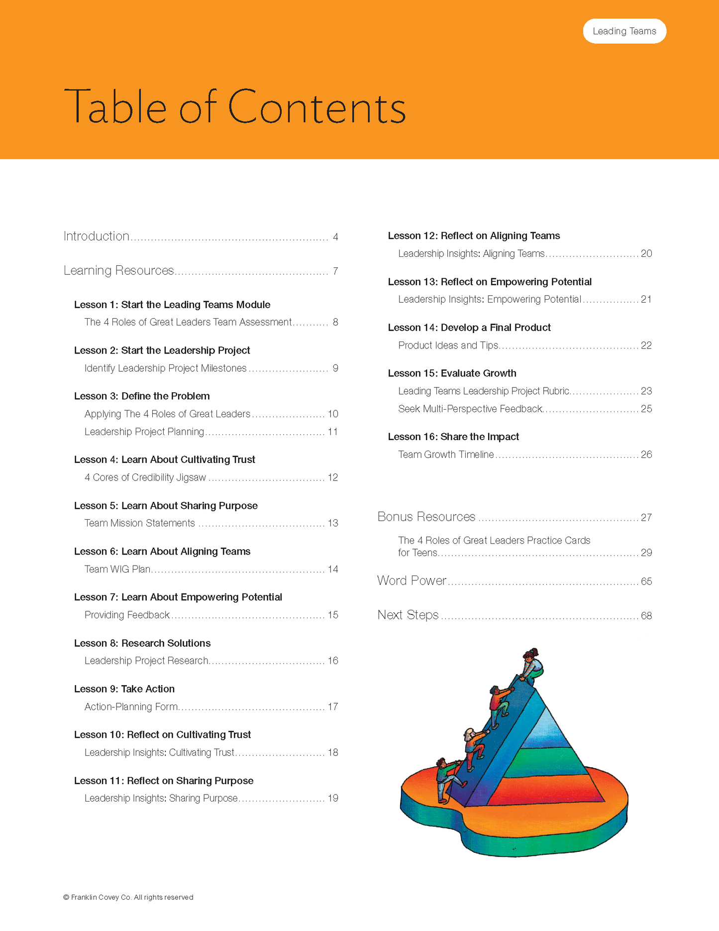 Life-Ready Leadership: Leading Teams Student Guide