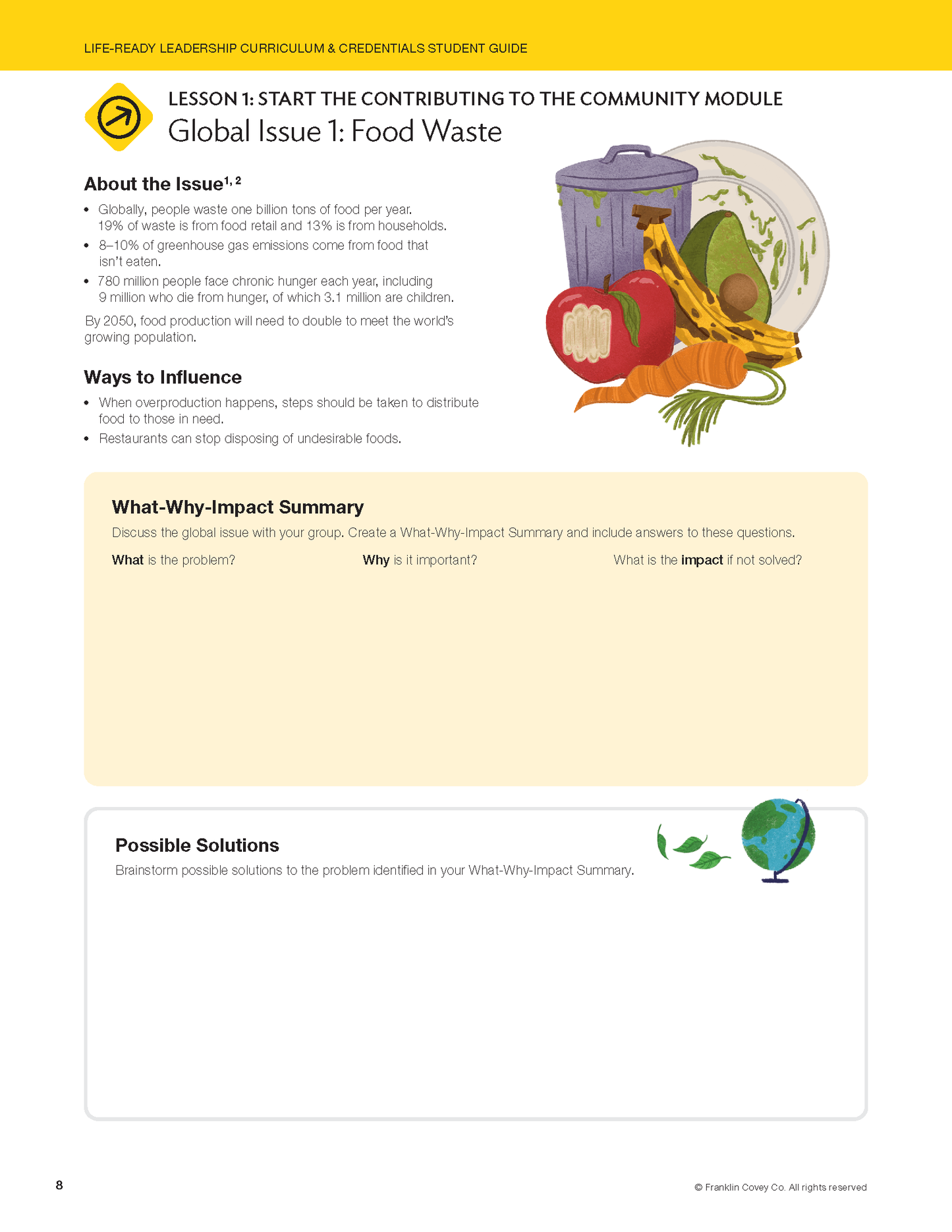 Life-Ready Leadership: Contributing to the Community Student Guide