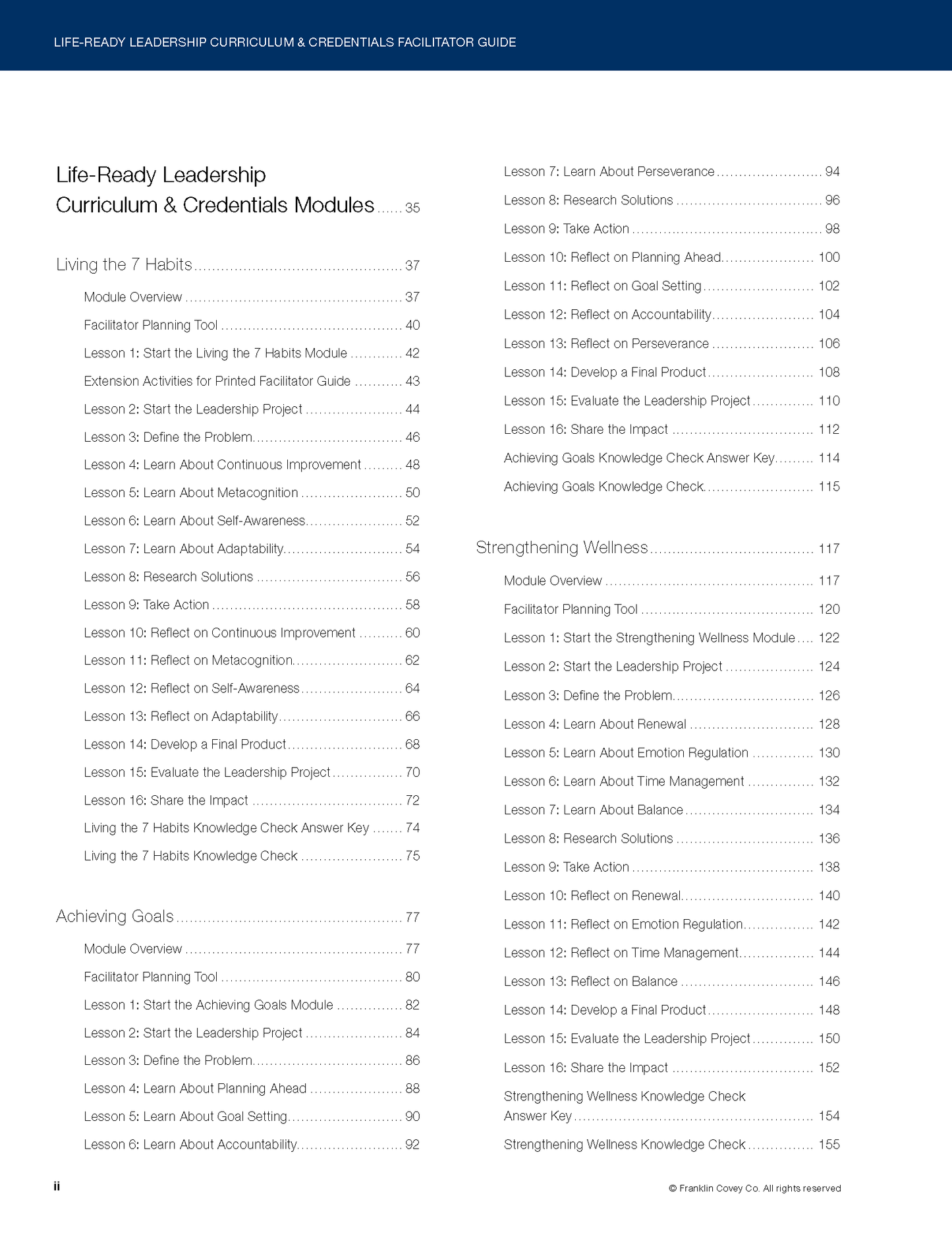 Life-Ready Leadership Curriculum & Credentials Facilitator Guide