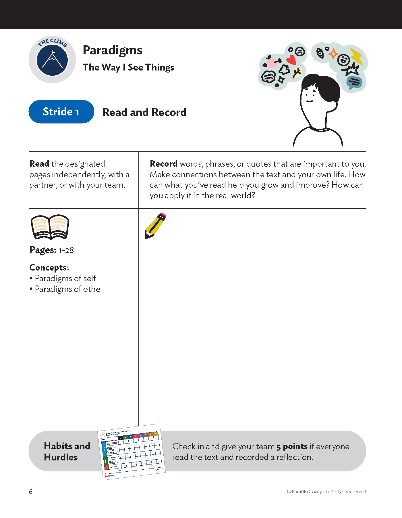 The Book and Beyond: A 7 Habits Challenge for Teens