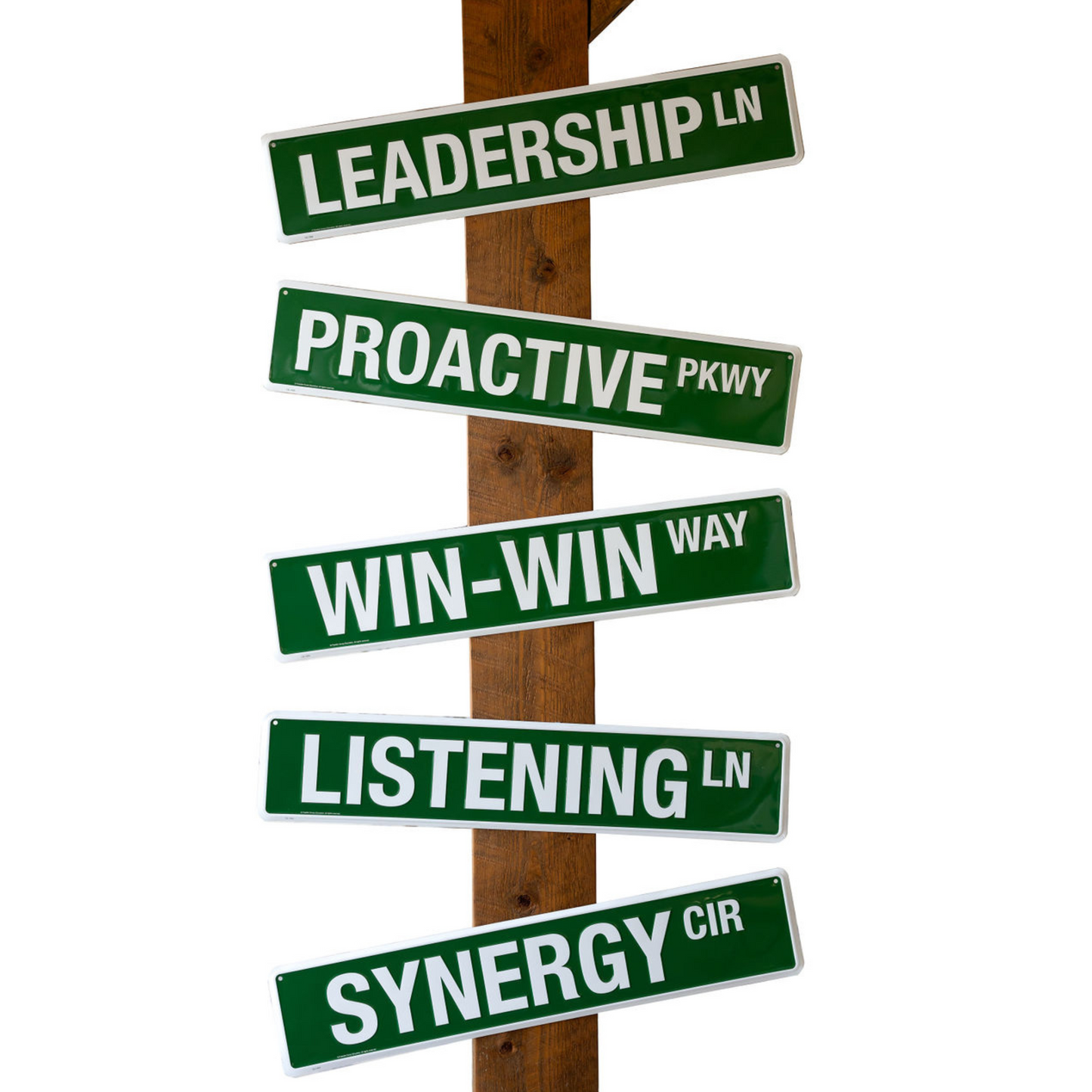 7 Habits: 10 Hallway Street Sign Set