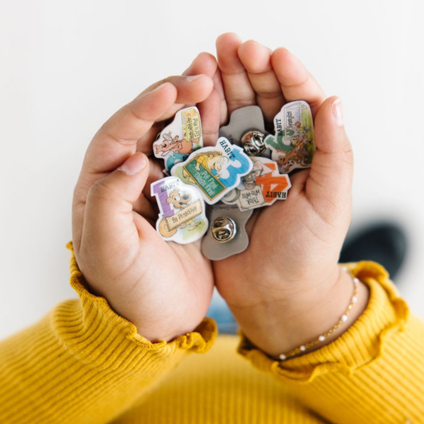 7 Habits of Happy Kids: 7 Lapel Pin Set