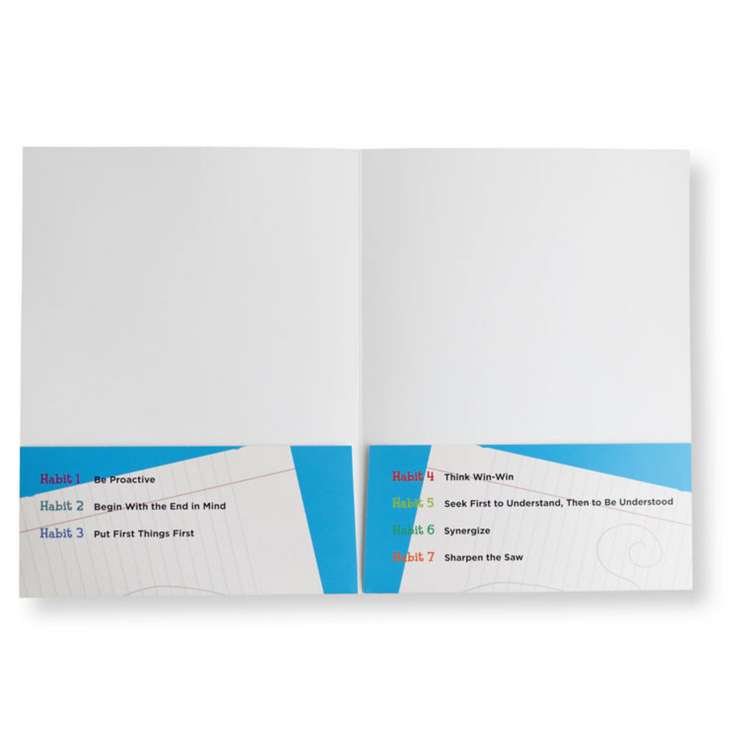 7 Habits of Happy Kids: Folder (Blue)