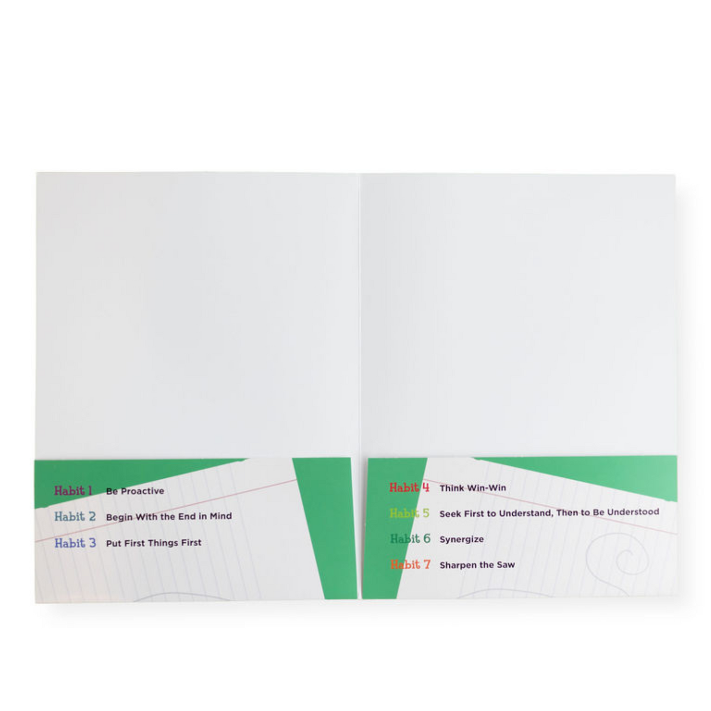 7 Habits of Happy Kids: Folder (Green)
