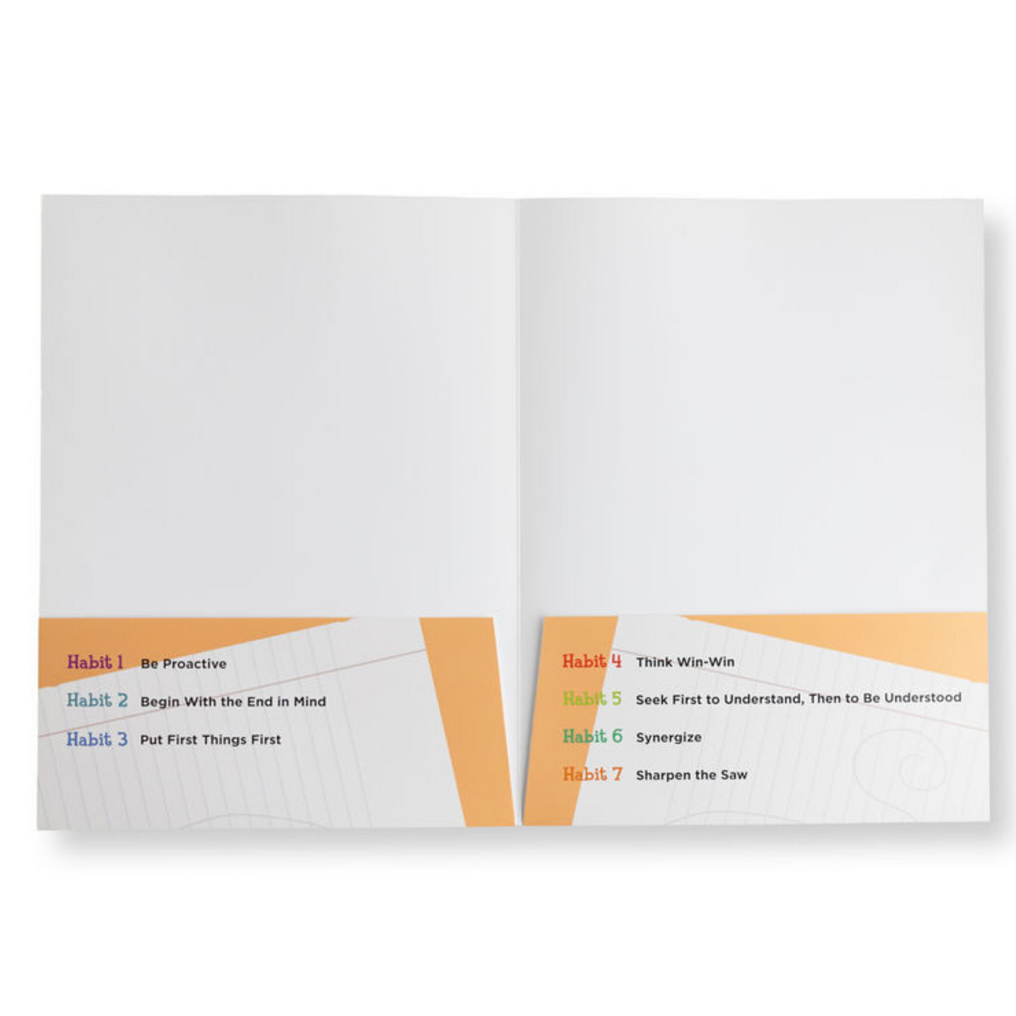 7 Habits of Happy Kids: Folder (Orange)