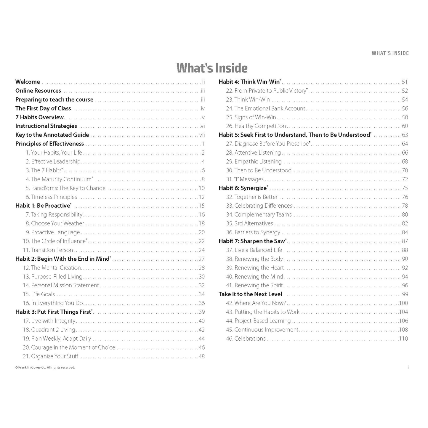 7 Habits of Highly Effective Teens: Teacher Discovery Guide