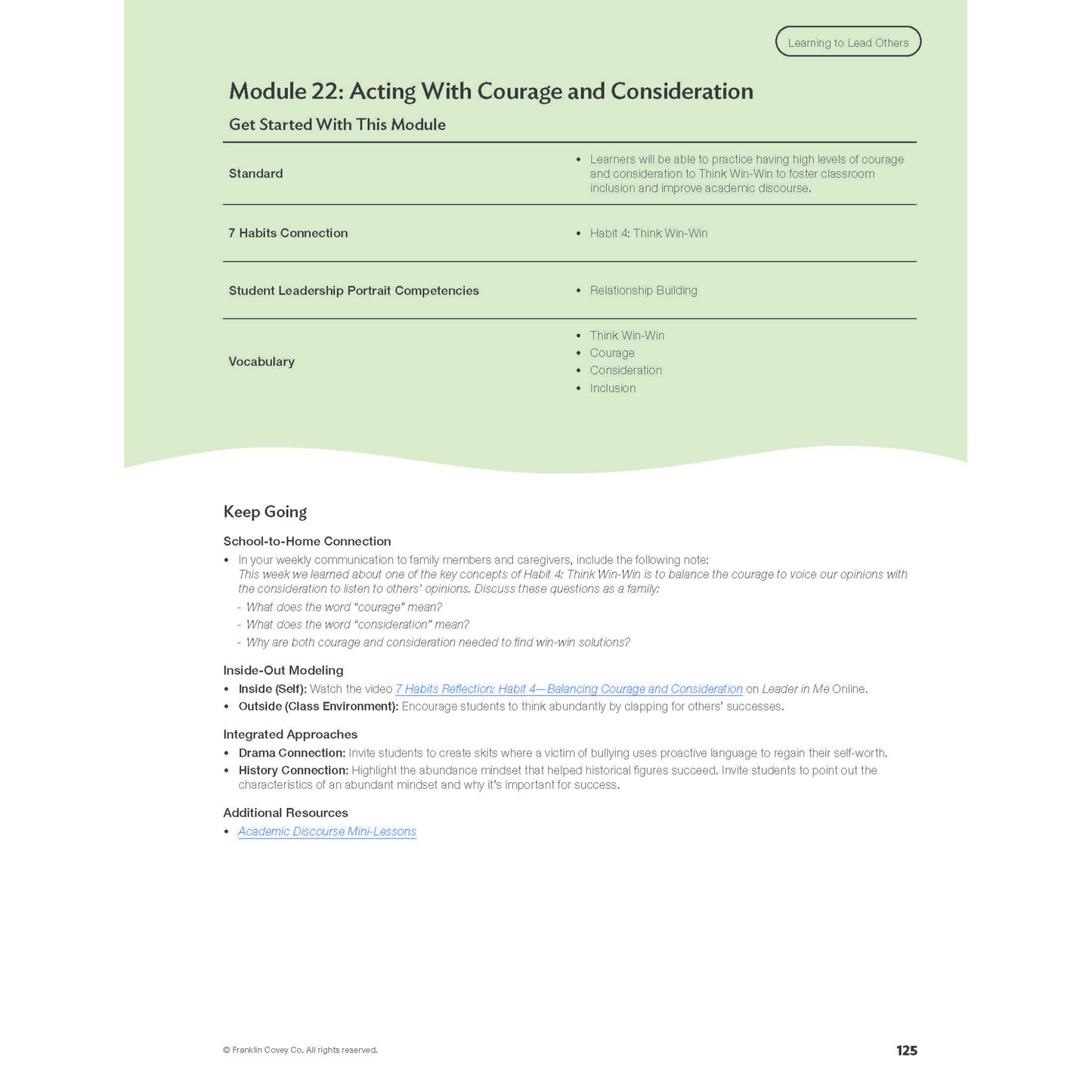 Digital Curriculum Level 2: Teacher Notes Print Edition