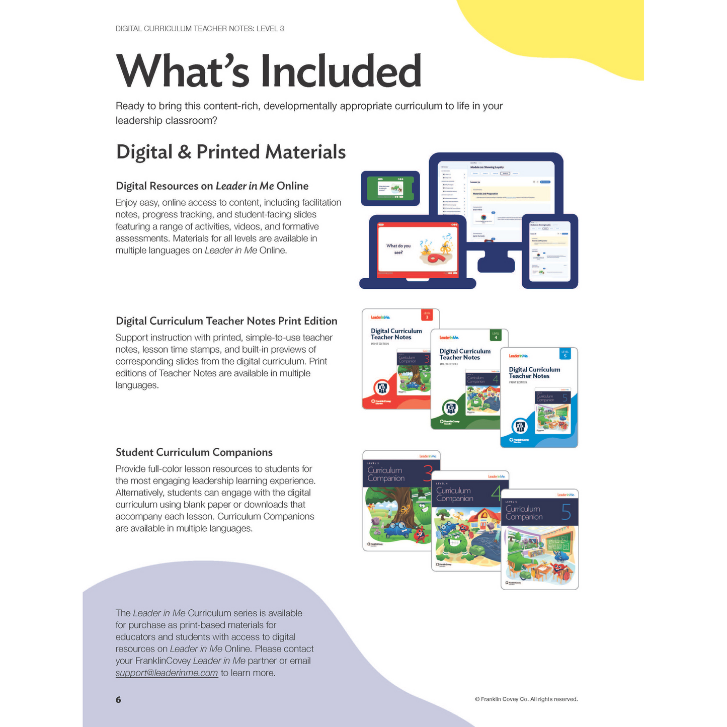 Digital Curriculum Level 3: Teacher Notes Print Edition