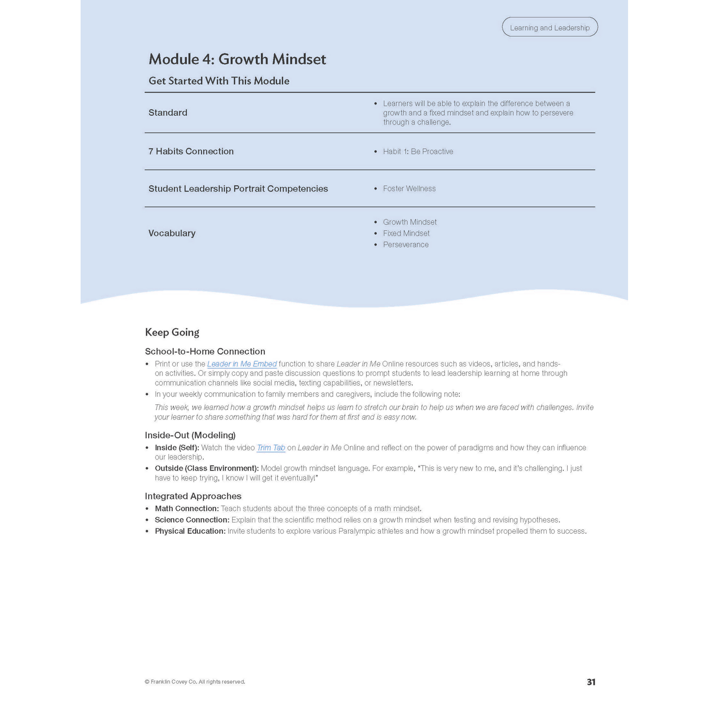 Digital Curriculum Level 3: Teacher Notes Print Edition
