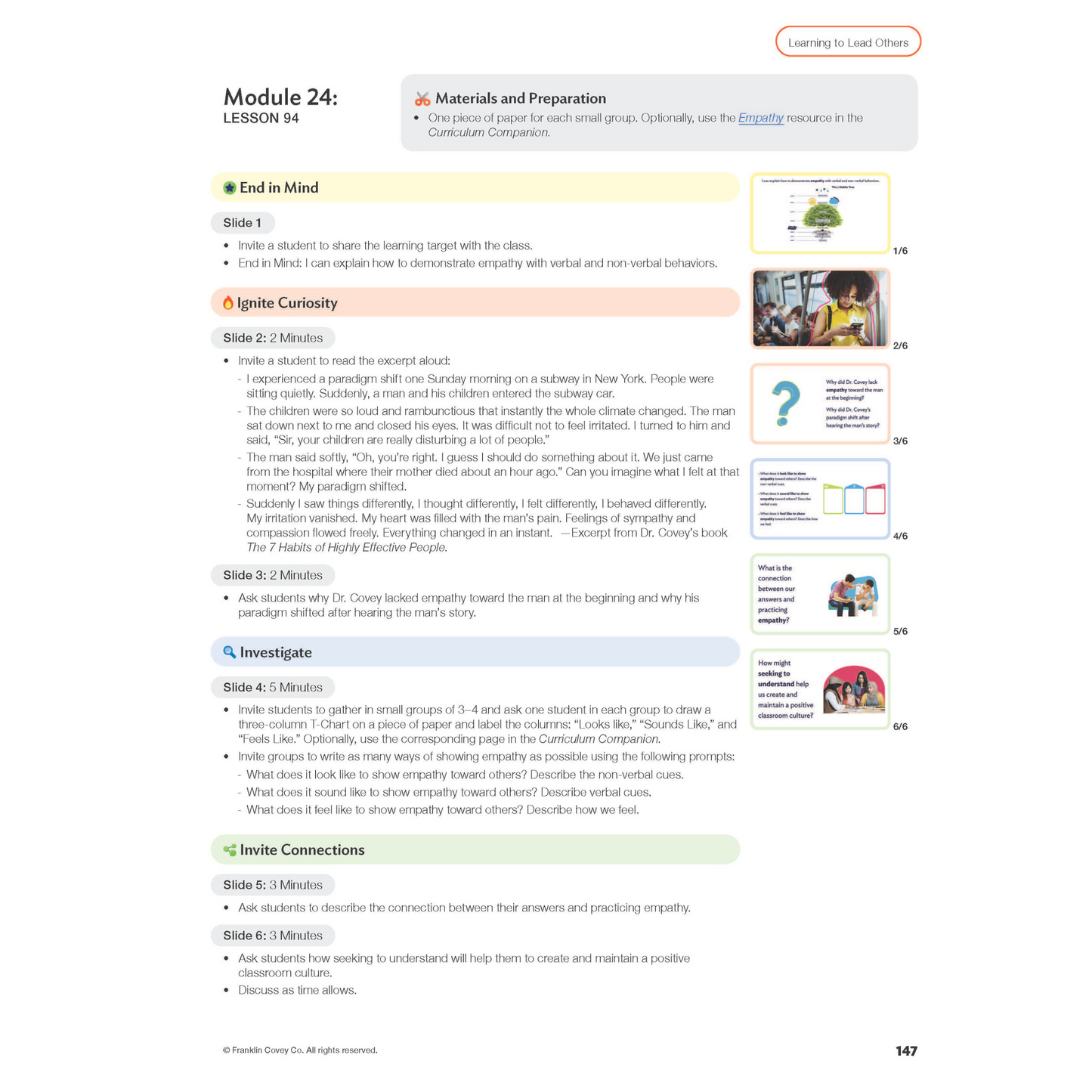 Digital Curriculum Level 6: Teacher Notes Print Edition