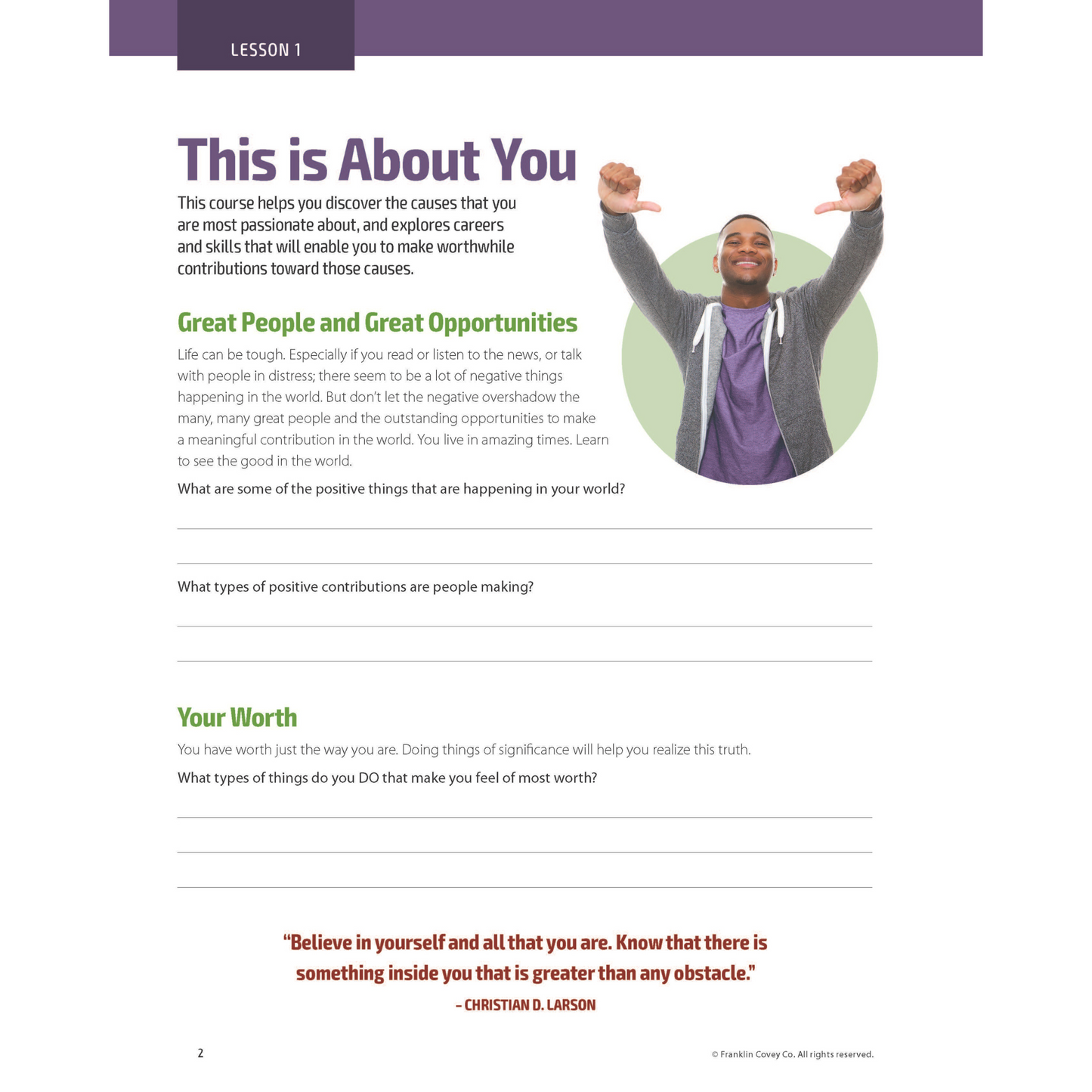 Find Your Voice: Student Discovery Guide