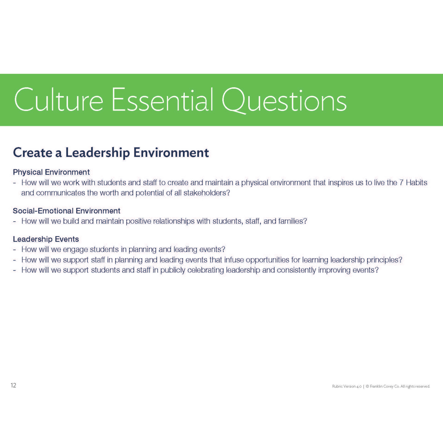 Lighthouse Rubric 4.0 (Paperback)