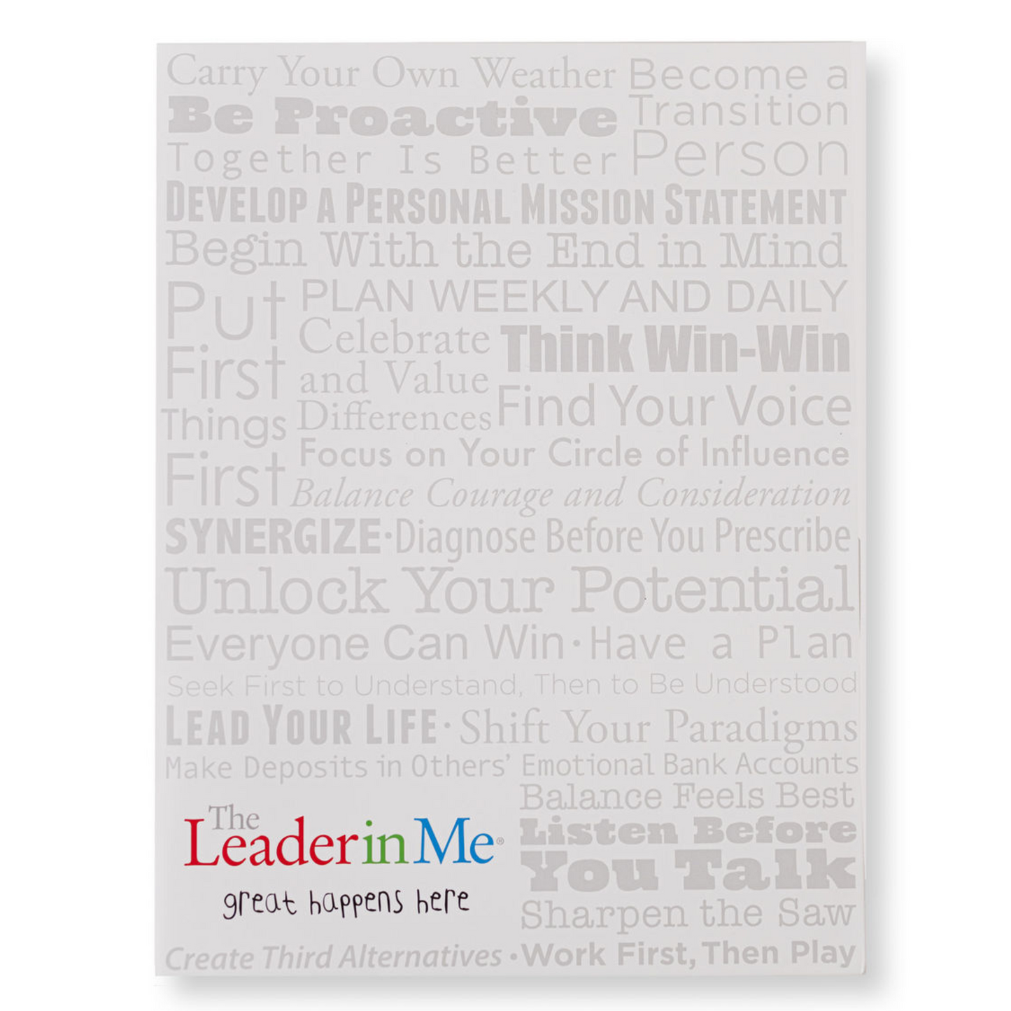 Leader in Me: Folder (White)