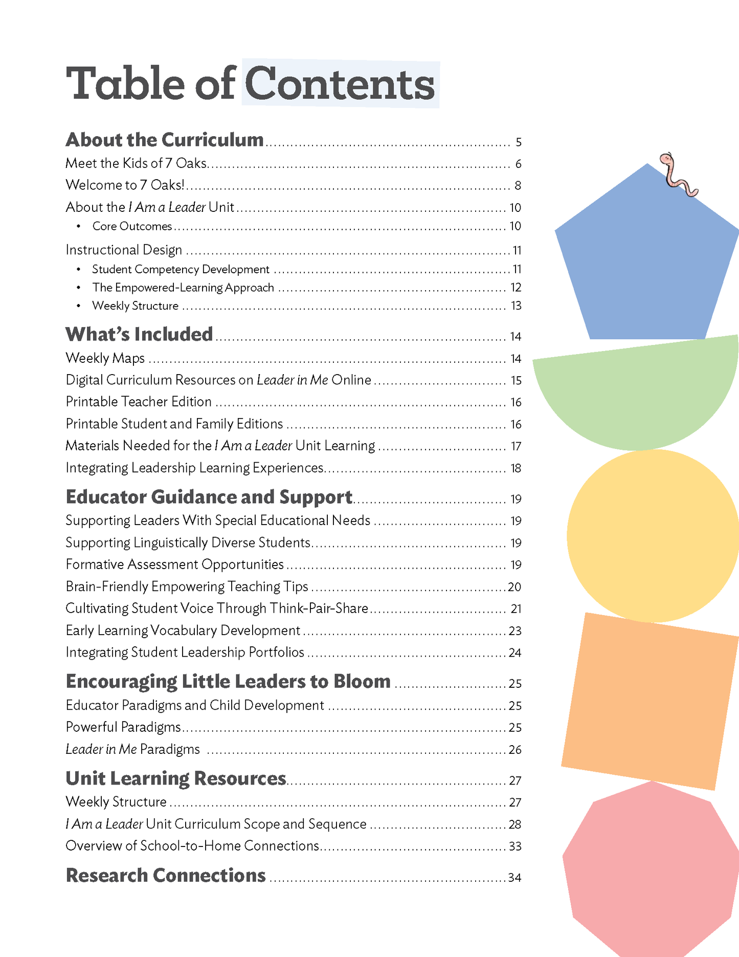 Early Learning I Am a Leader: Teacher Edition
