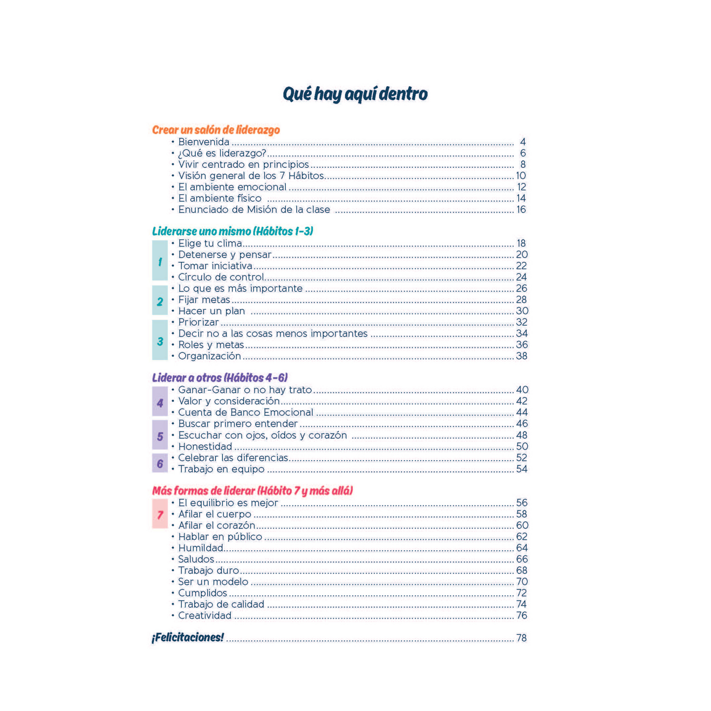 Leadership Guide Level 6: Student Edition (Spanish)