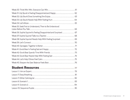 Early Learning Emotions & Self-Regulation: Teacher Guide