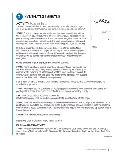 7 Habits Imagination Series Level K: Educator Guide (NEW)