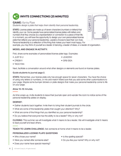 7 Habits Imagination Series Level 6: Educator Guide (NEW)