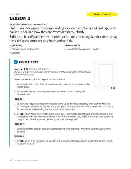 Exploration Guide Levels K-1: Educator Guide