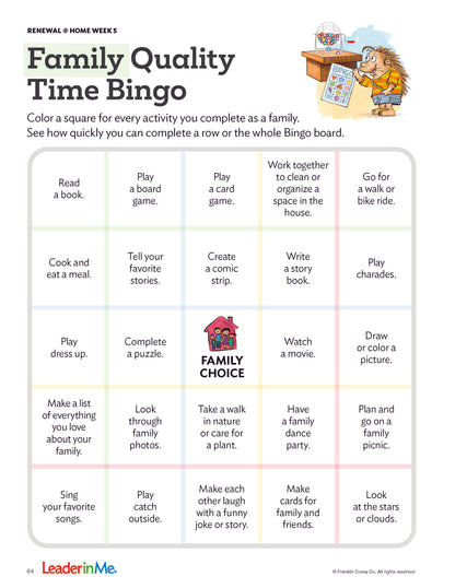 Early Learning Balance Feels Best: Student/Family Edition