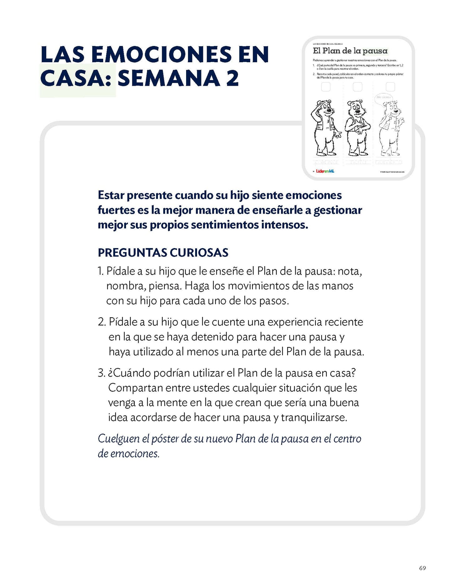 Early Learning Emotions & Self-Regulation: Student (Spanish)